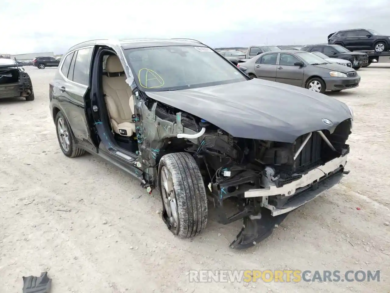 1 Photograph of a damaged car 5UXTY3C00L9D57991 BMW X3 2020