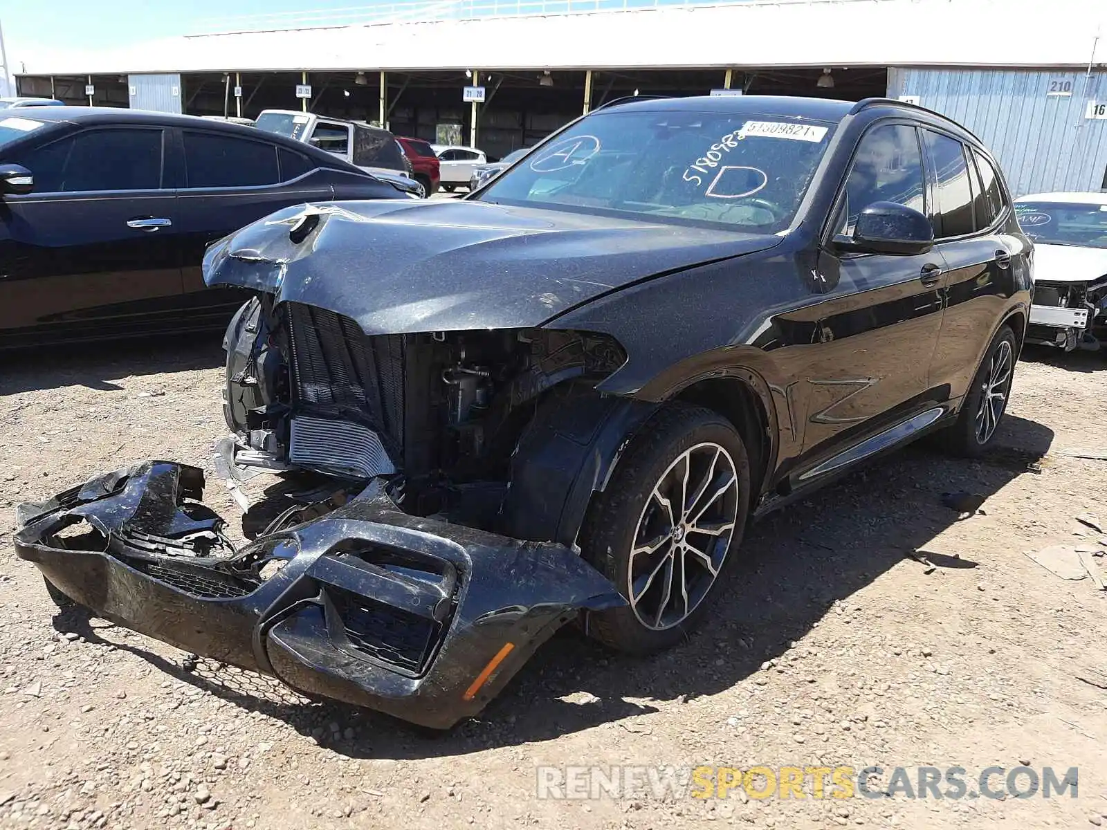 2 Photograph of a damaged car 5UXTY3C00LLE54773 BMW X3 2020