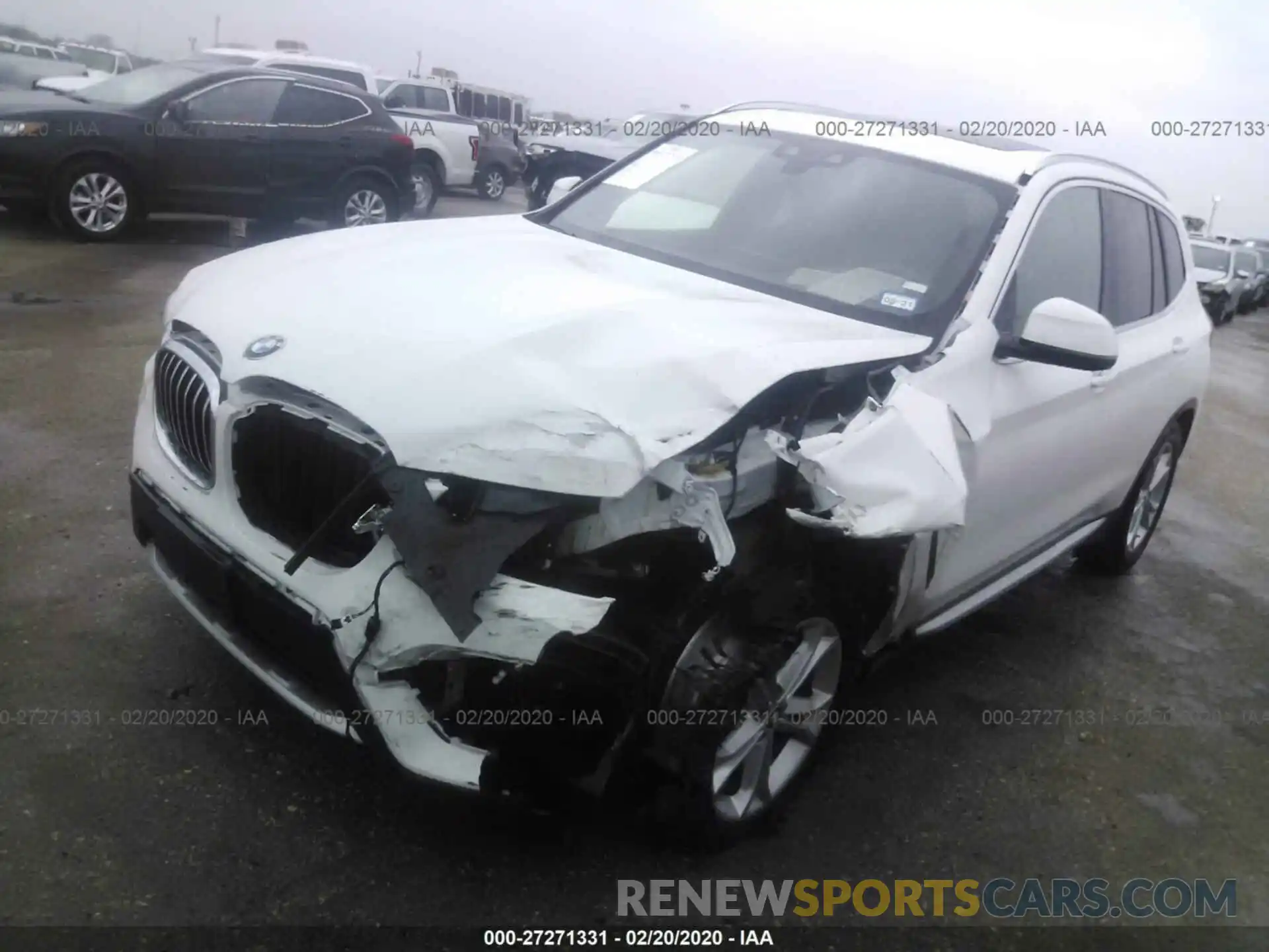 2 Photograph of a damaged car 5UXTY3C00LLE55521 BMW X3 2020
