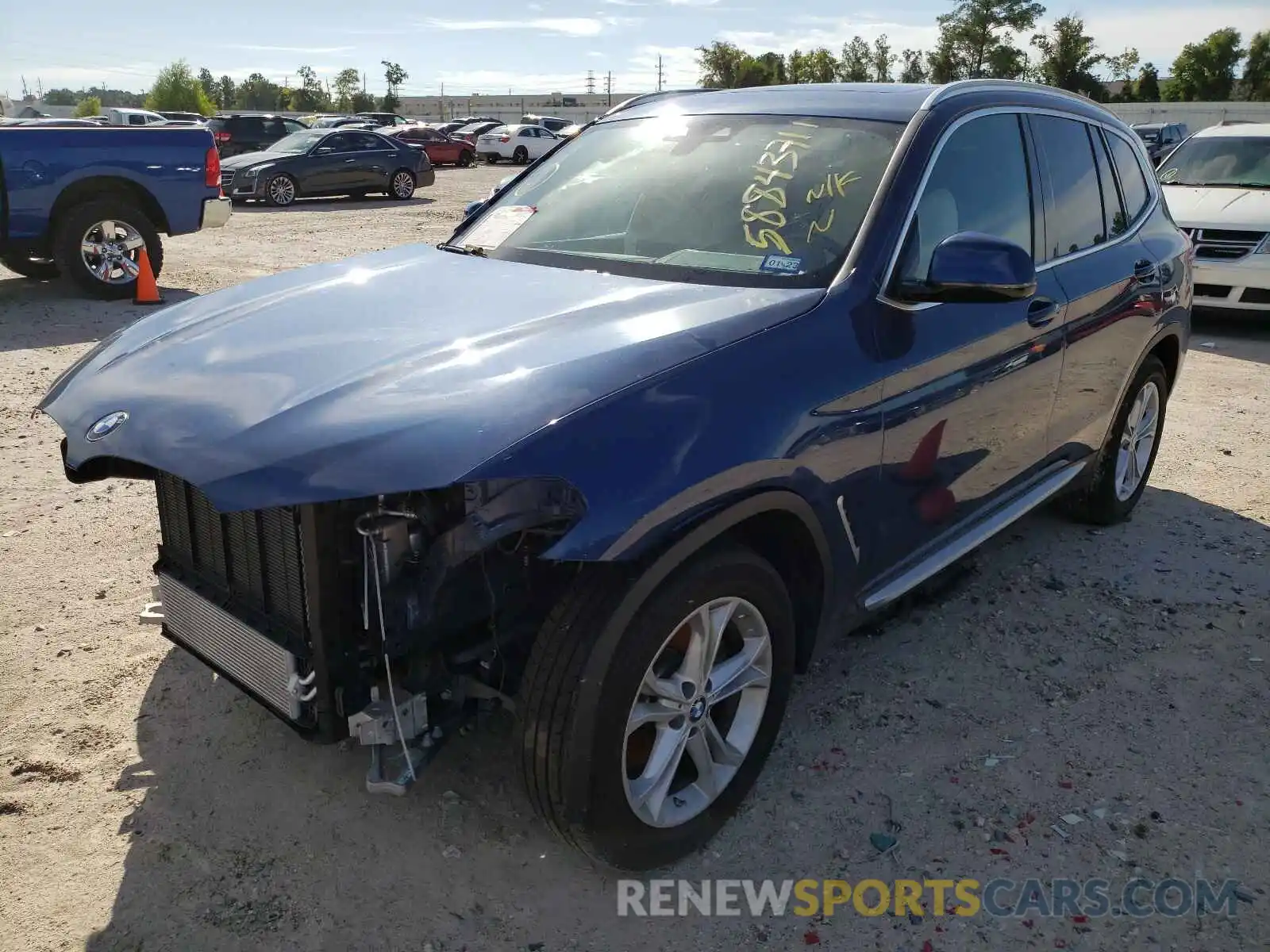 2 Photograph of a damaged car 5UXTY3C00LLU69917 BMW X3 2020