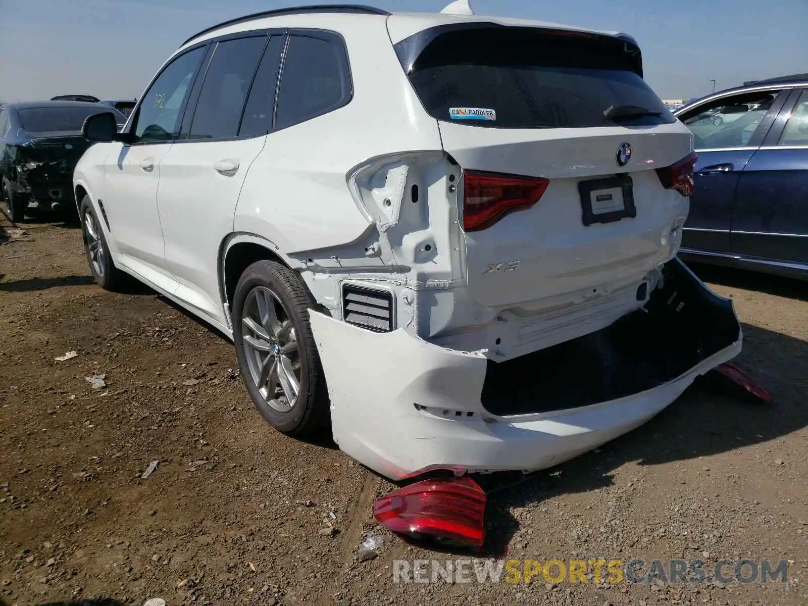 3 Photograph of a damaged car 5UXTY3C00LLU70159 BMW X3 2020