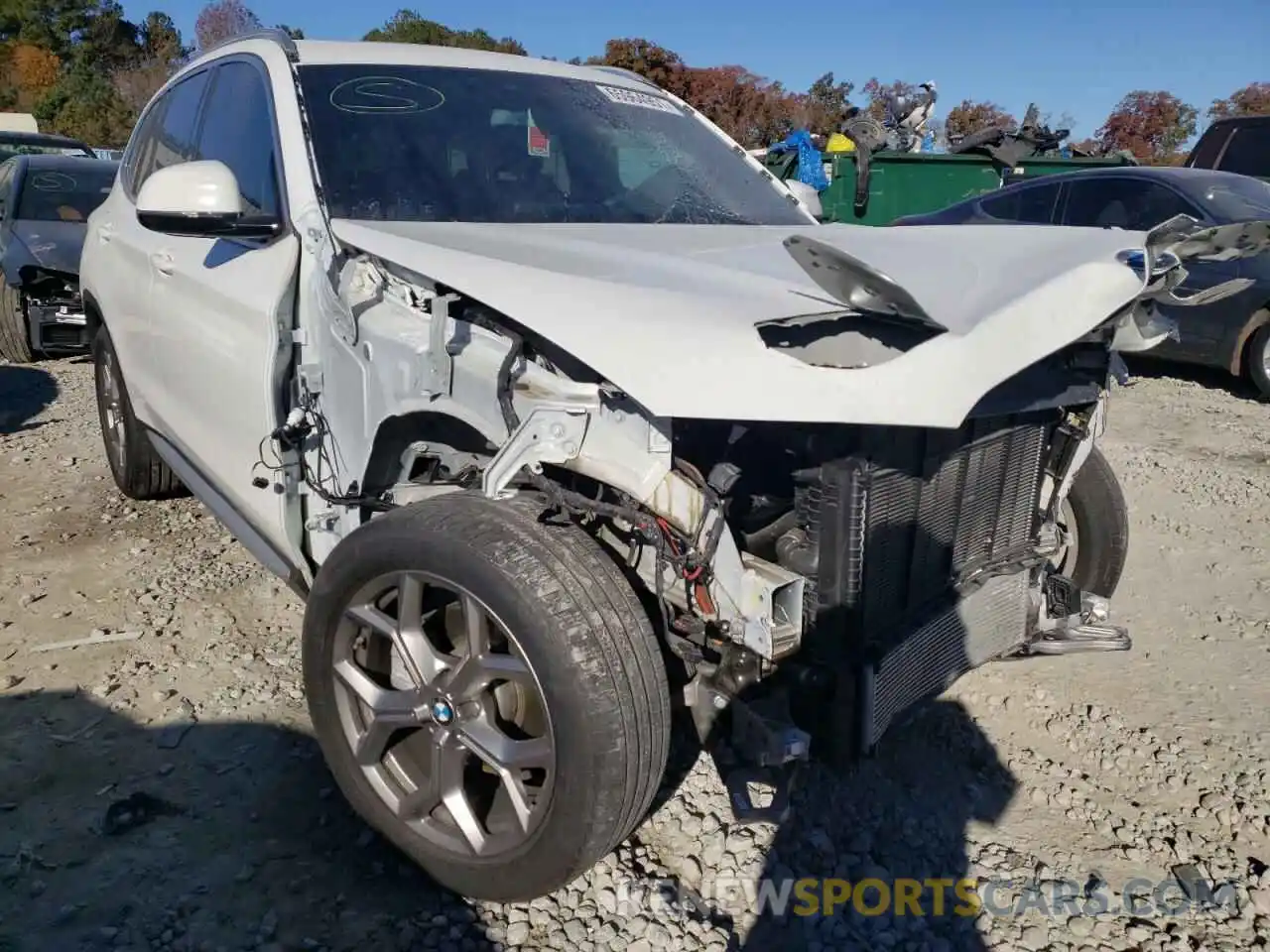 1 Photograph of a damaged car 5UXTY3C00LLU71084 BMW X3 2020