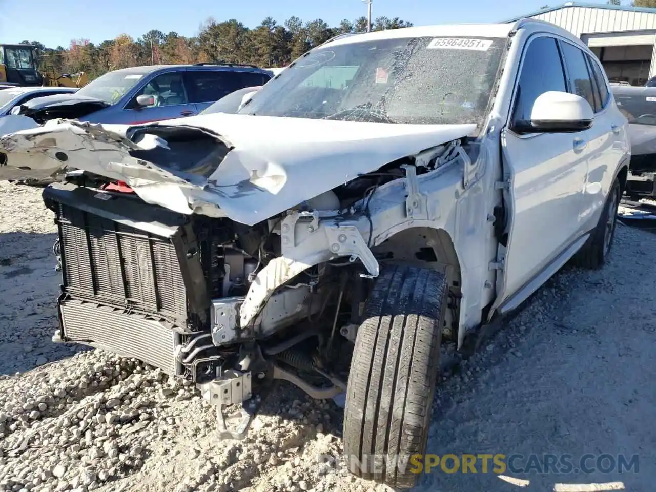 2 Photograph of a damaged car 5UXTY3C00LLU71084 BMW X3 2020