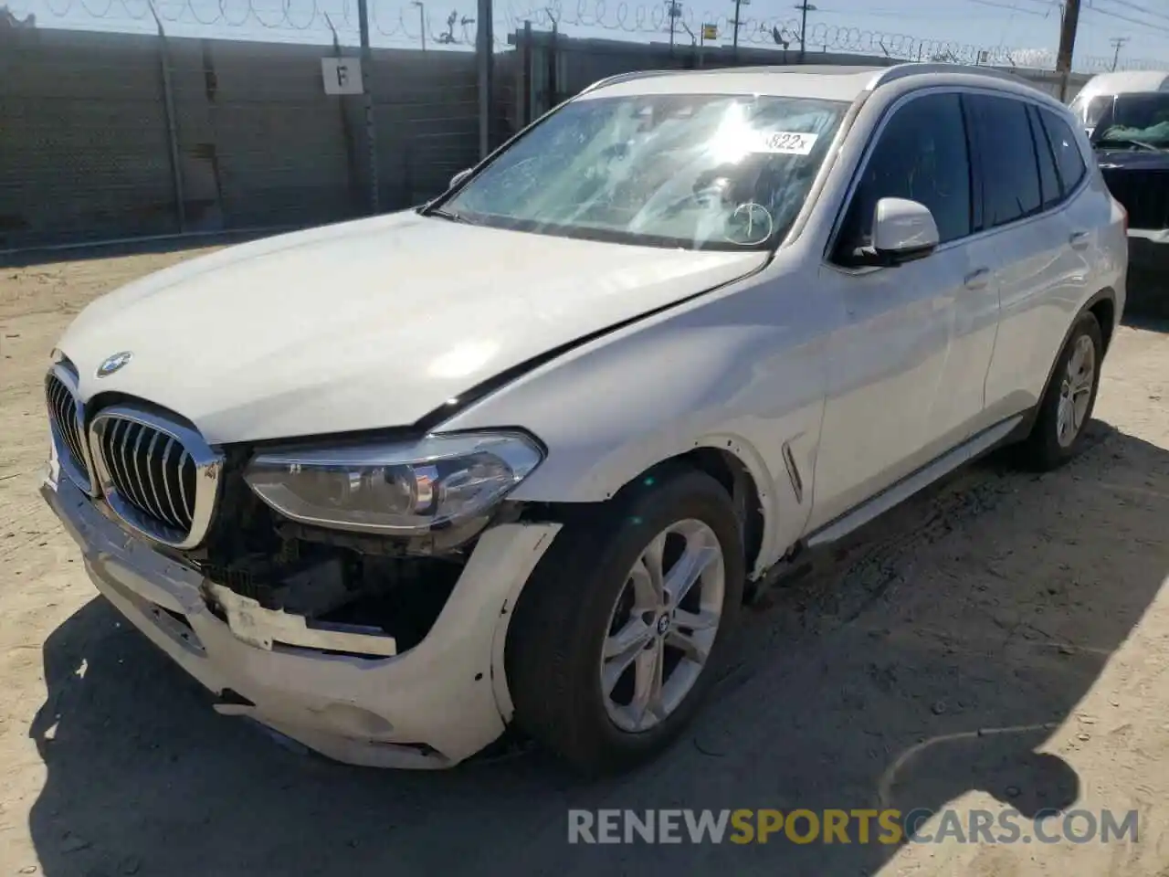 2 Photograph of a damaged car 5UXTY3C00LLU71554 BMW X3 2020