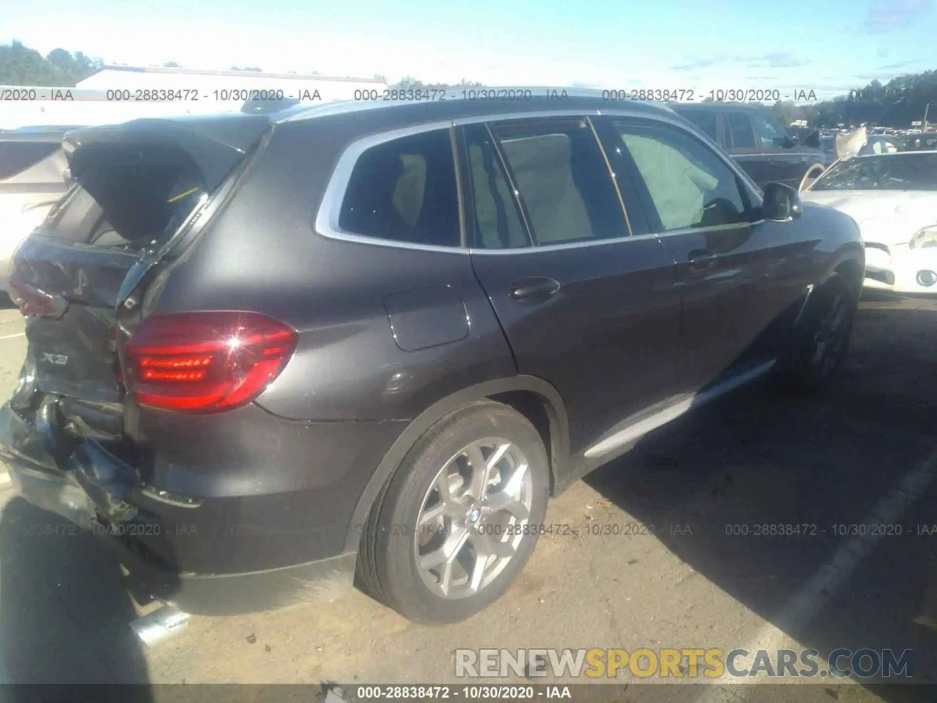 4 Фотография поврежденного автомобиля 5UXTY3C01L9B09913 BMW X3 2020