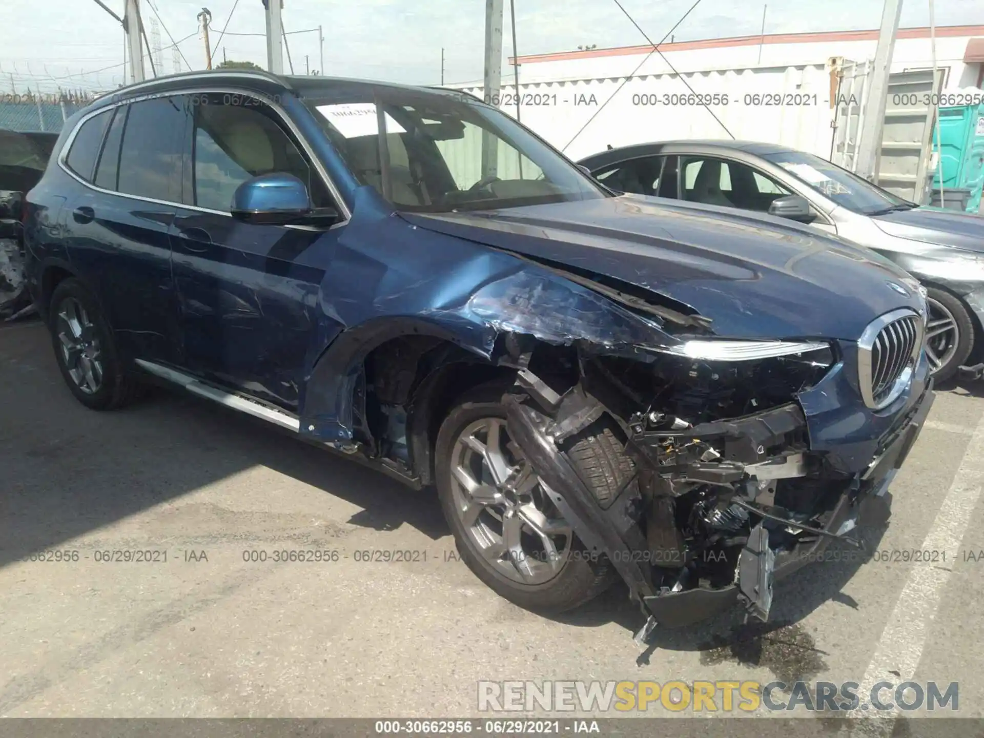 1 Photograph of a damaged car 5UXTY3C01L9B40126 BMW X3 2020