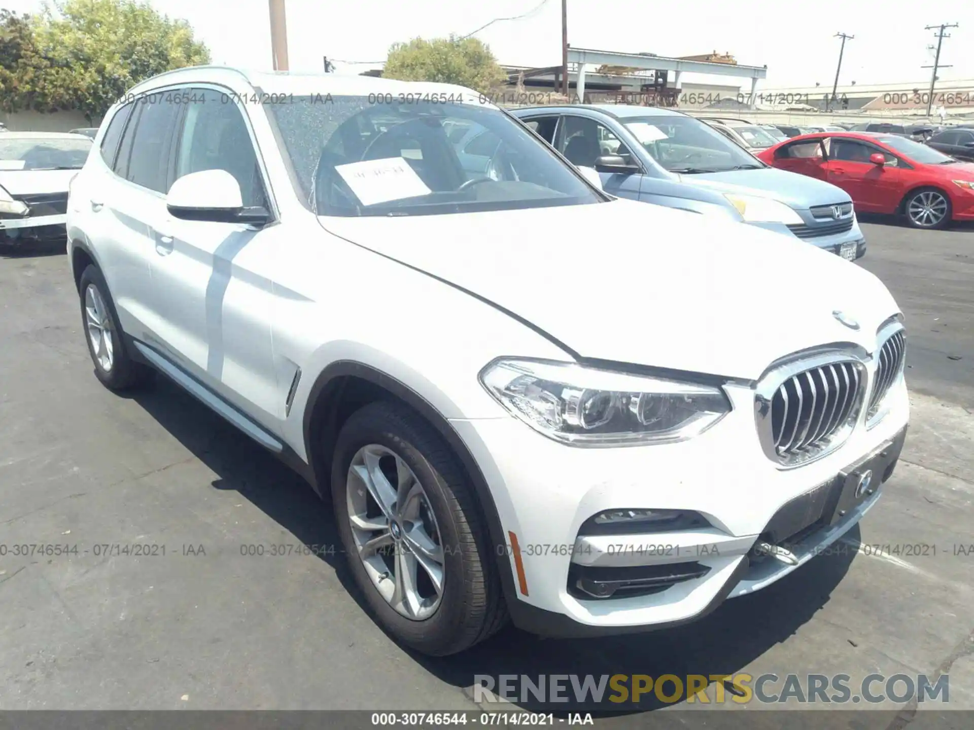 1 Photograph of a damaged car 5UXTY3C01L9B53121 BMW X3 2020