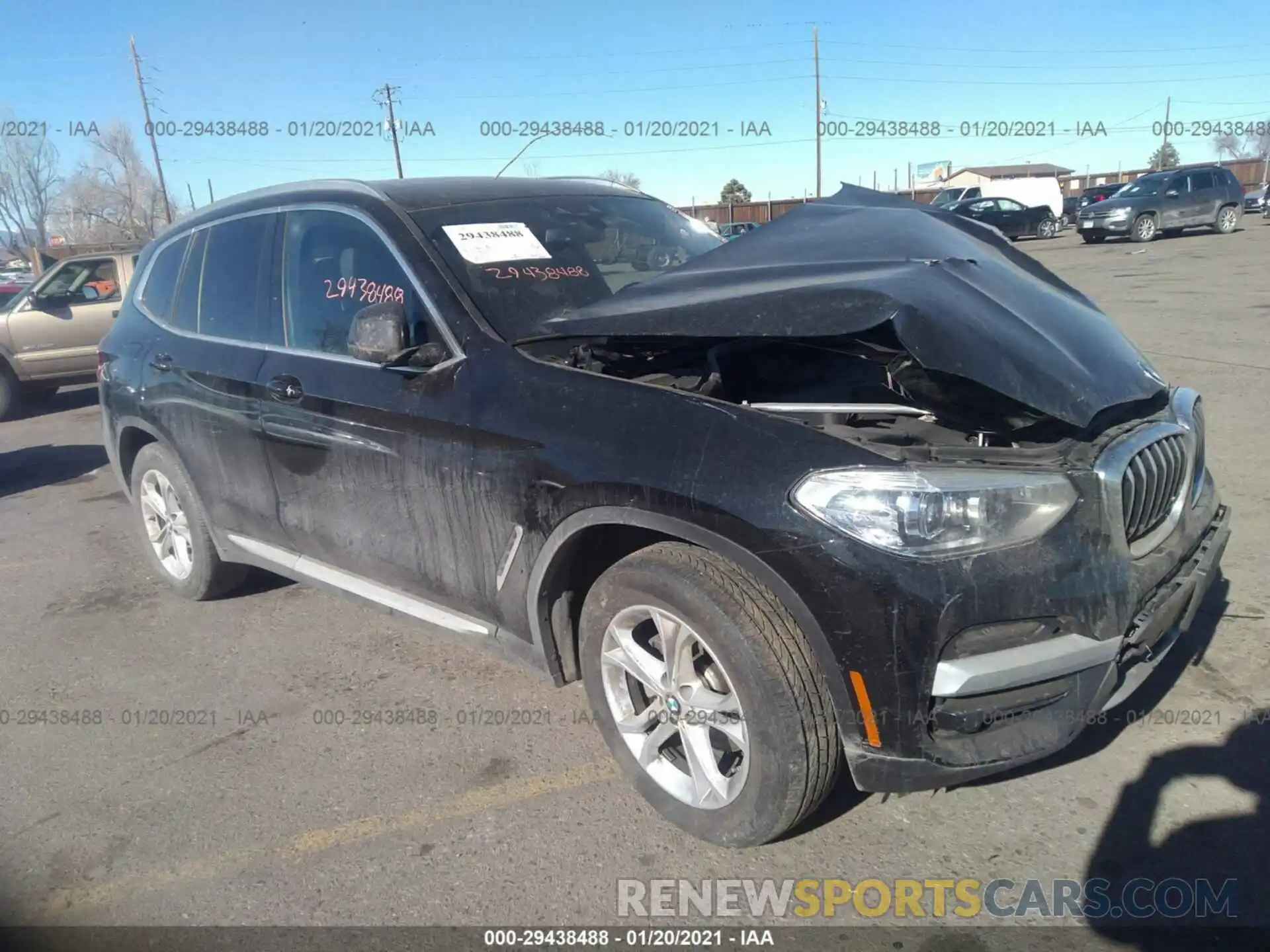 1 Photograph of a damaged car 5UXTY3C01L9B57718 BMW X3 2020