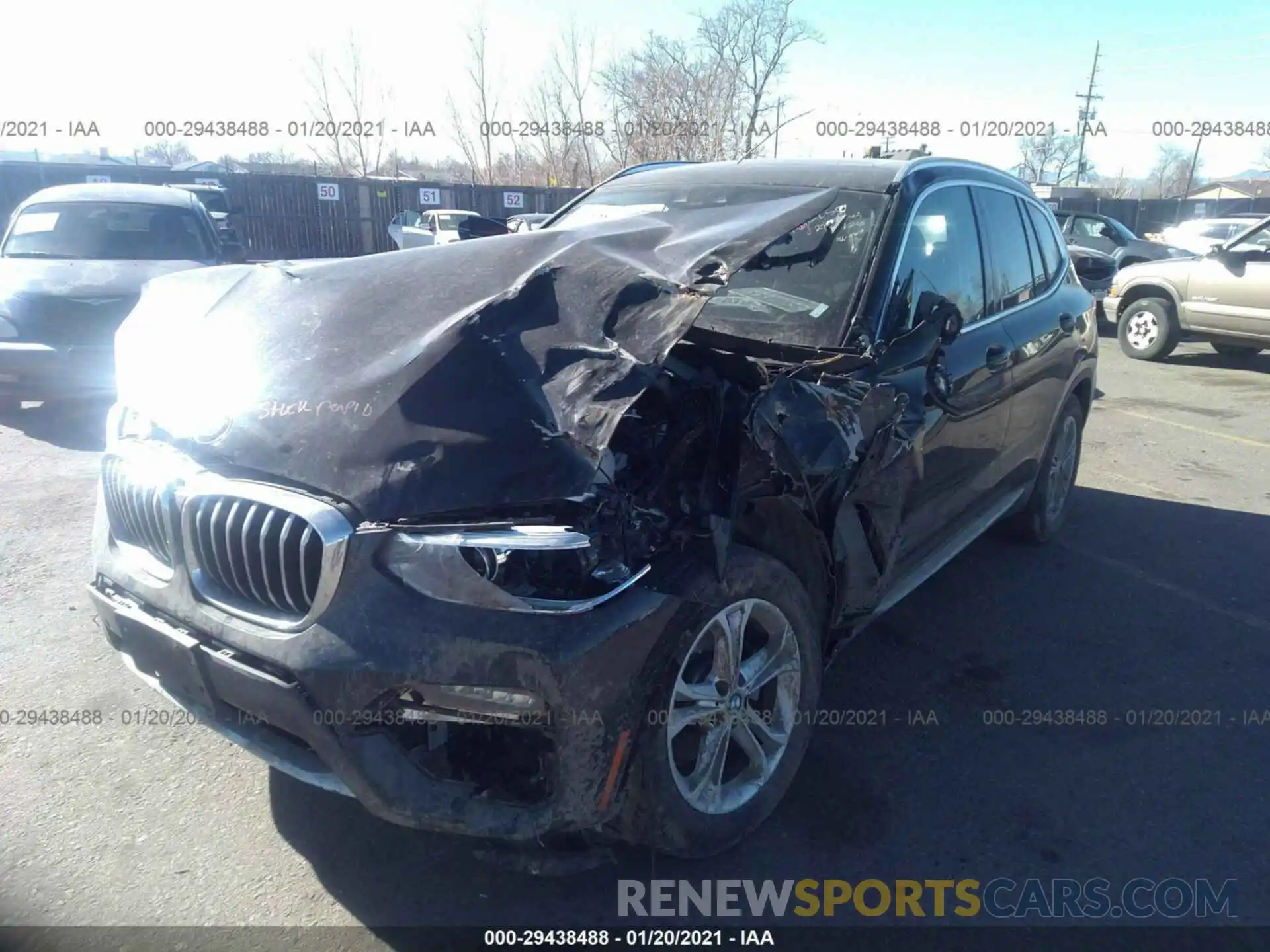 2 Photograph of a damaged car 5UXTY3C01L9B57718 BMW X3 2020