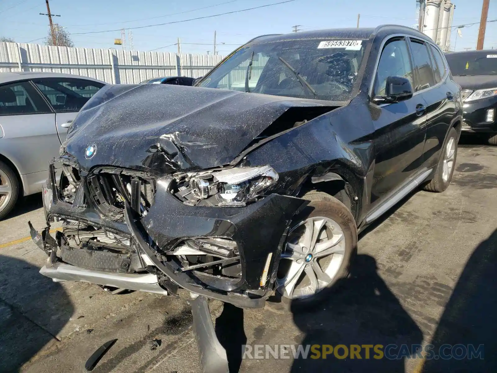 2 Photograph of a damaged car 5UXTY3C01L9C24155 BMW X3 2020