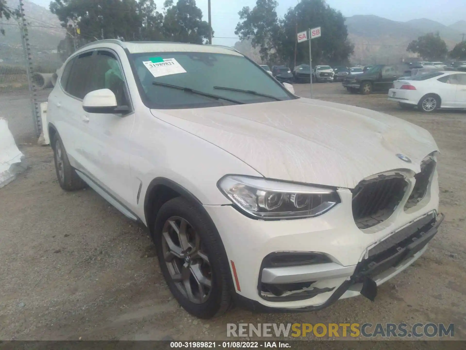 1 Photograph of a damaged car 5UXTY3C01L9D47468 BMW X3 2020