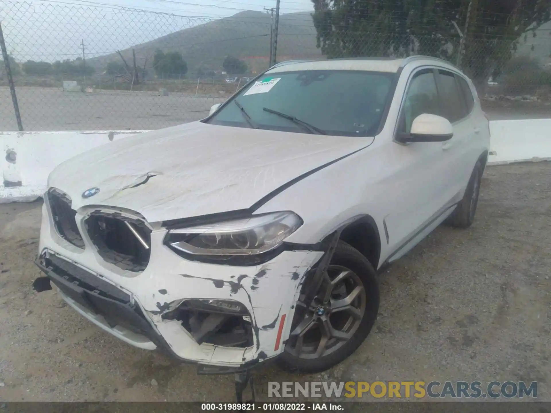 2 Photograph of a damaged car 5UXTY3C01L9D47468 BMW X3 2020