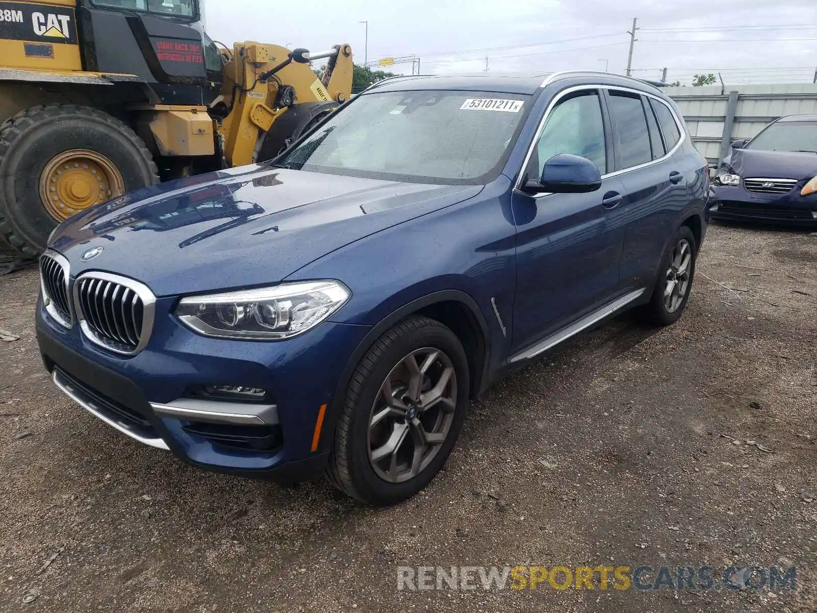 2 Фотография поврежденного автомобиля 5UXTY3C01L9D48555 BMW X3 2020