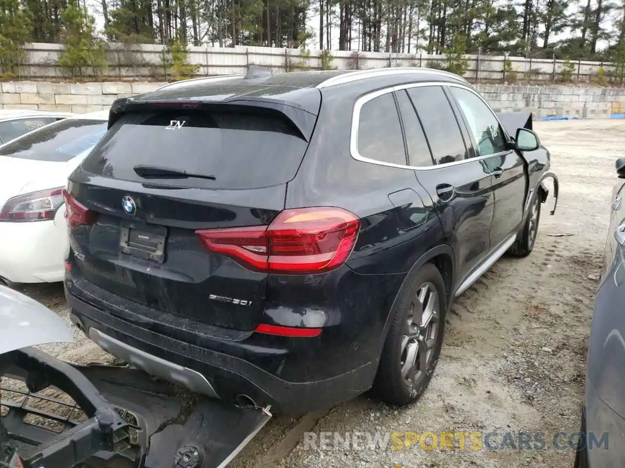 4 Фотография поврежденного автомобиля 5UXTY3C01L9D52038 BMW X3 2020