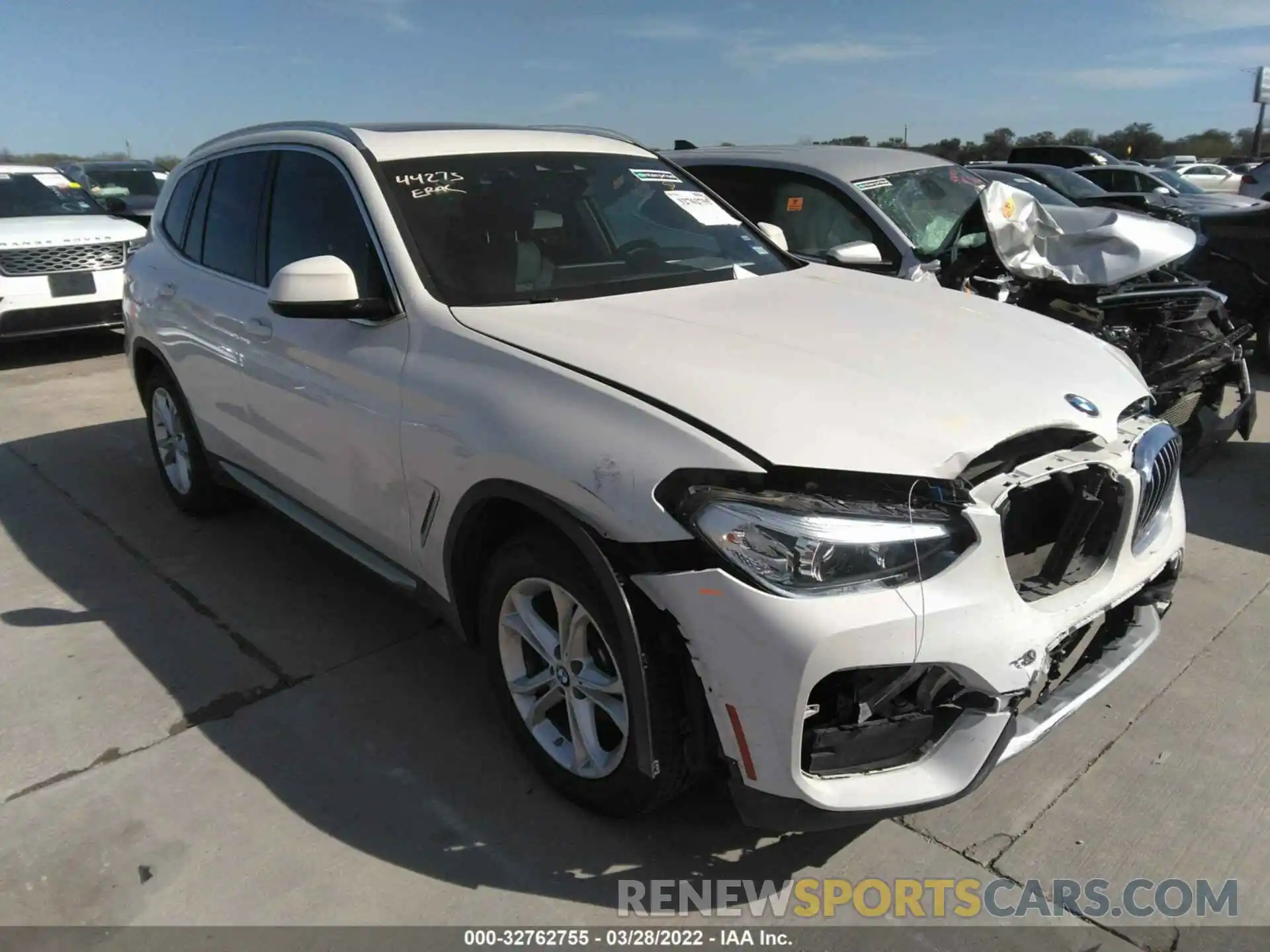 1 Photograph of a damaged car 5UXTY3C01LLE55236 BMW X3 2020