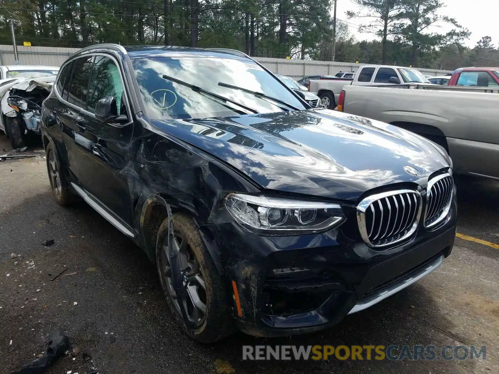 1 Photograph of a damaged car 5UXTY3C01LLU70963 BMW X3 2020