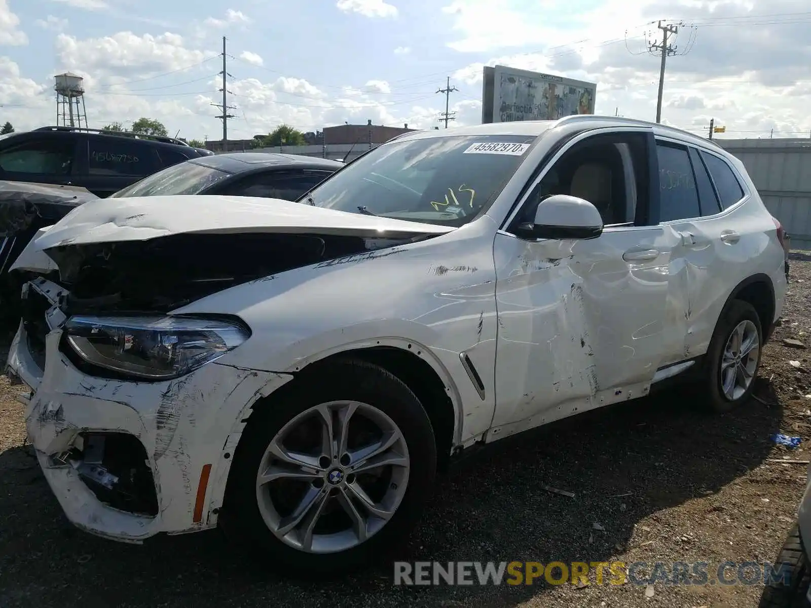 2 Photograph of a damaged car 5UXTY3C02L9B04557 BMW X3 2020