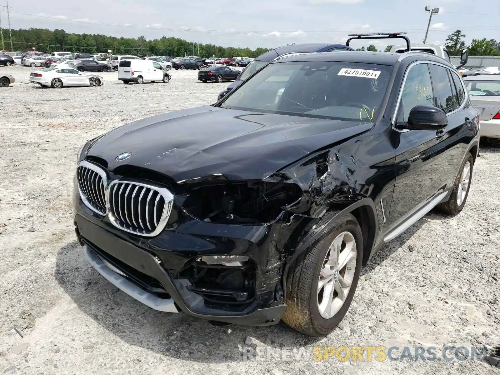 2 Фотография поврежденного автомобиля 5UXTY3C02L9B20614 BMW X3 2020