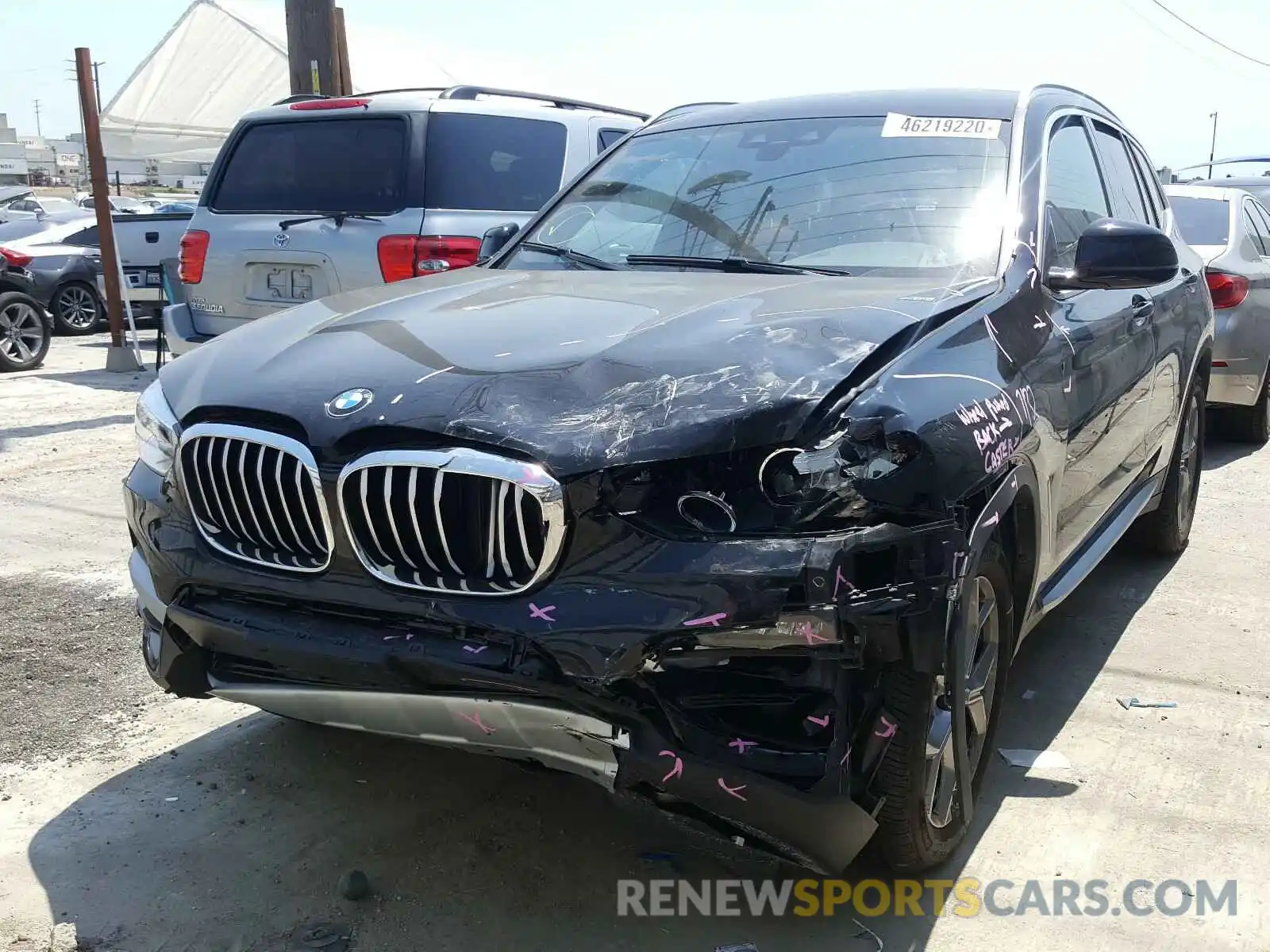 2 Photograph of a damaged car 5UXTY3C02L9B34075 BMW X3 2020