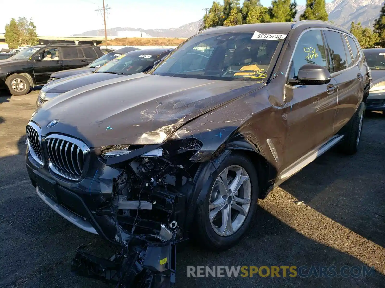 2 Photograph of a damaged car 5UXTY3C02L9B97497 BMW X3 2020