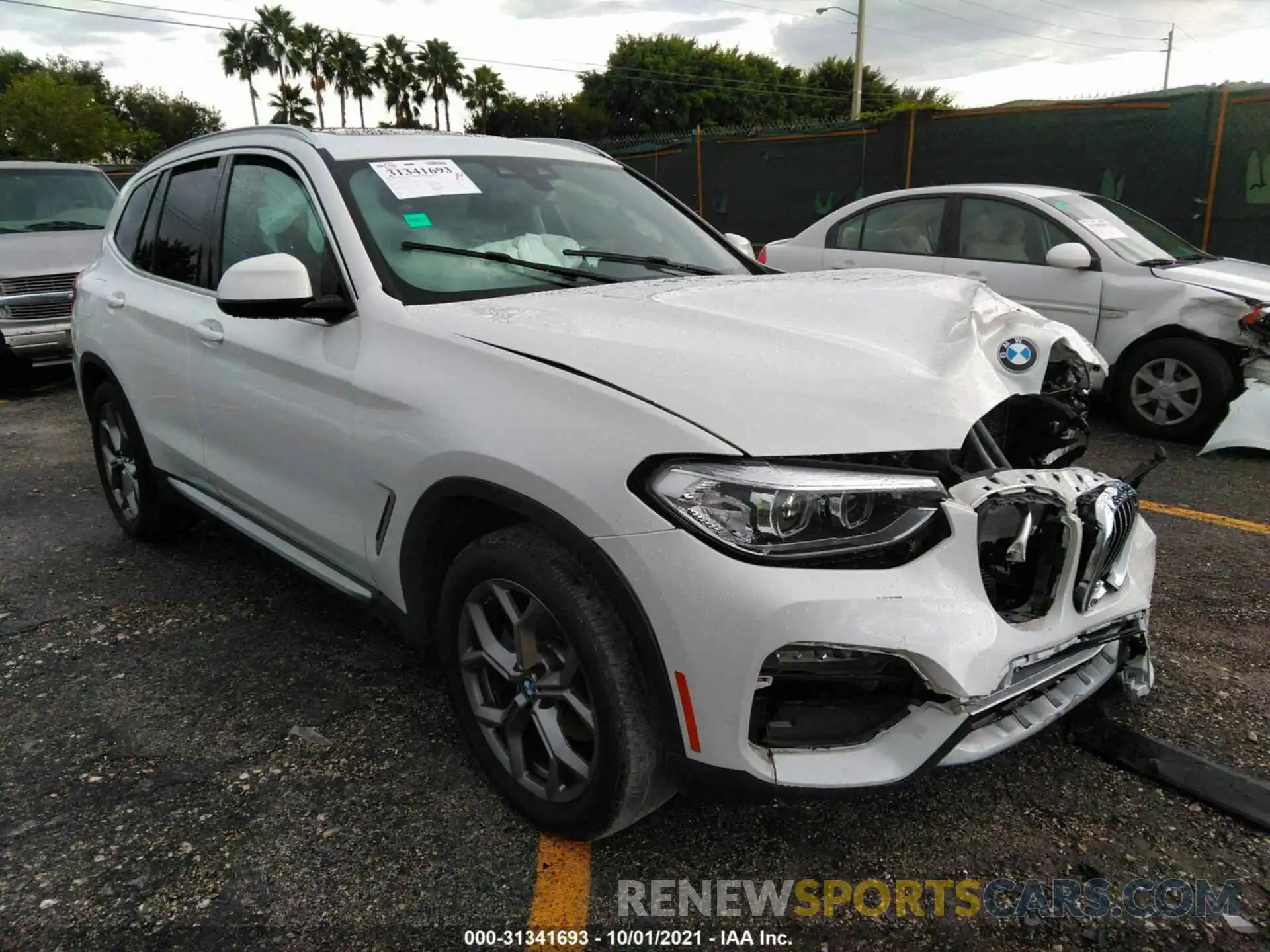 1 Photograph of a damaged car 5UXTY3C02L9C98622 BMW X3 2020