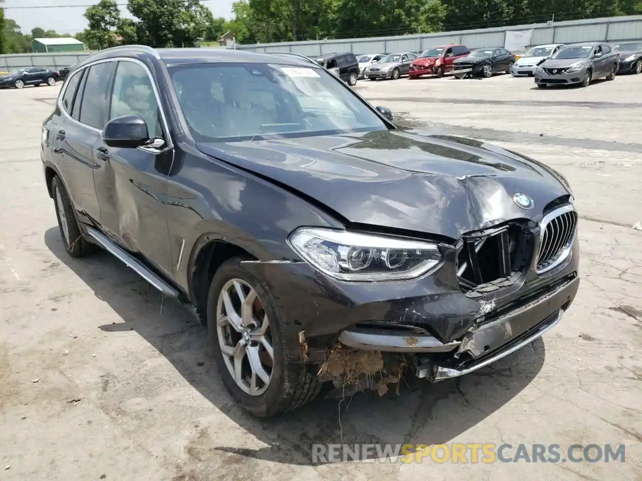 1 Photograph of a damaged car 5UXTY3C02L9D44398 BMW X3 2020