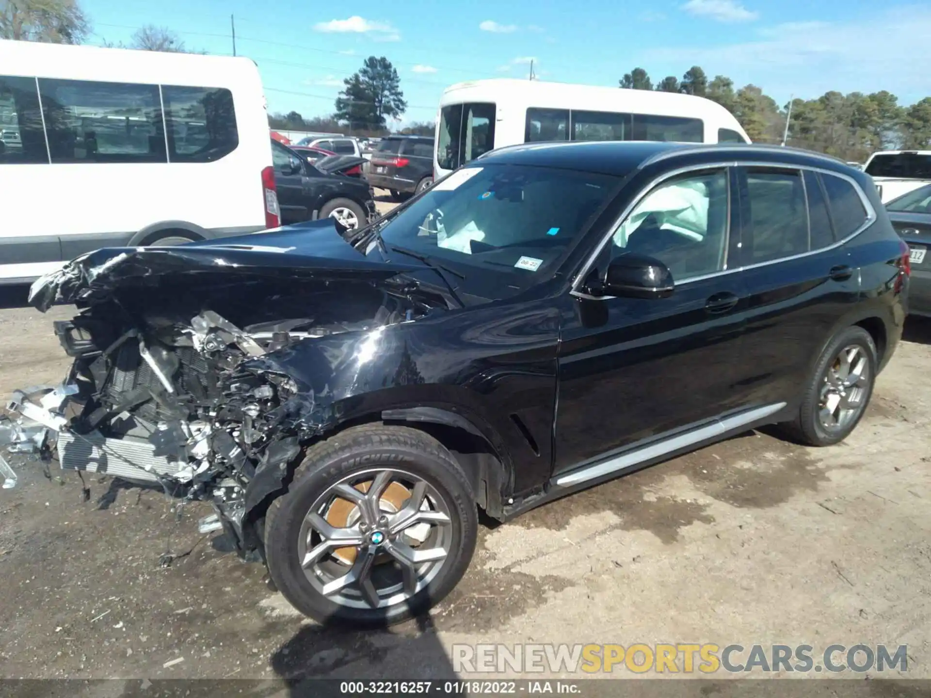 2 Фотография поврежденного автомобиля 5UXTY3C02L9D67843 BMW X3 2020