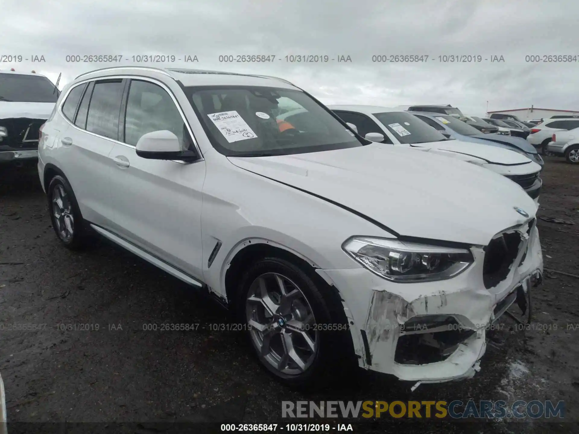 1 Photograph of a damaged car 5UXTY3C02LLE54886 BMW X3 2020