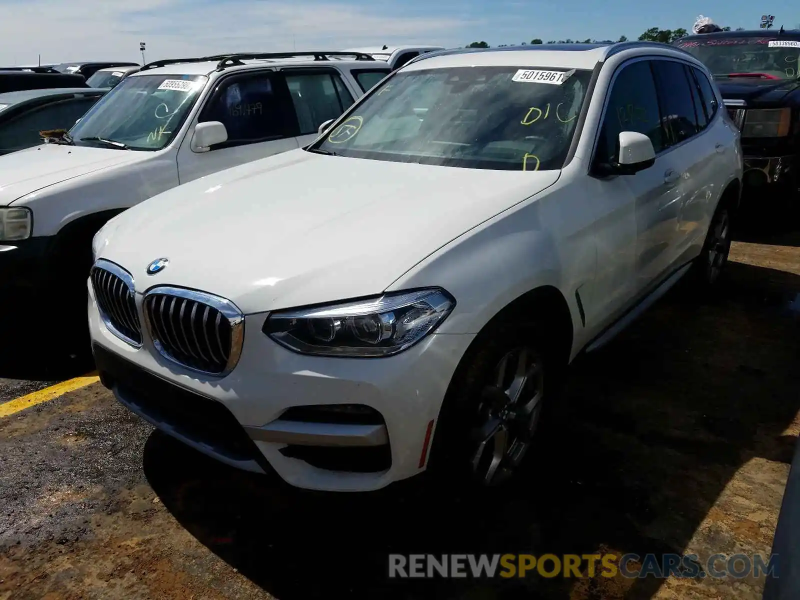 2 Photograph of a damaged car 5UXTY3C03L9B31699 BMW X3 2020