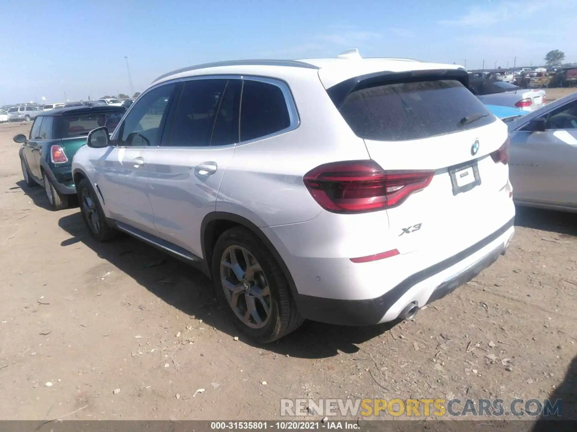 3 Фотография поврежденного автомобиля 5UXTY3C03L9C44357 BMW X3 2020