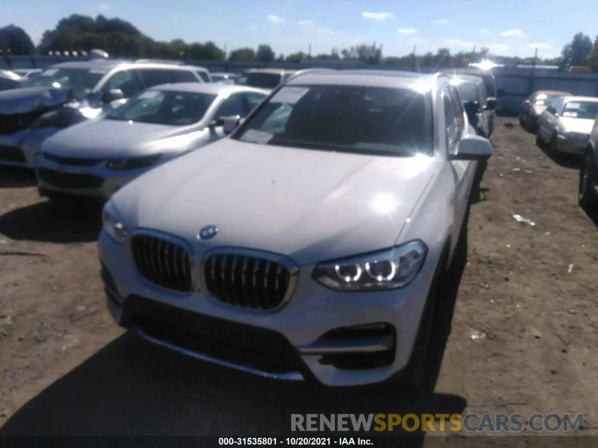 6 Фотография поврежденного автомобиля 5UXTY3C03L9C44357 BMW X3 2020