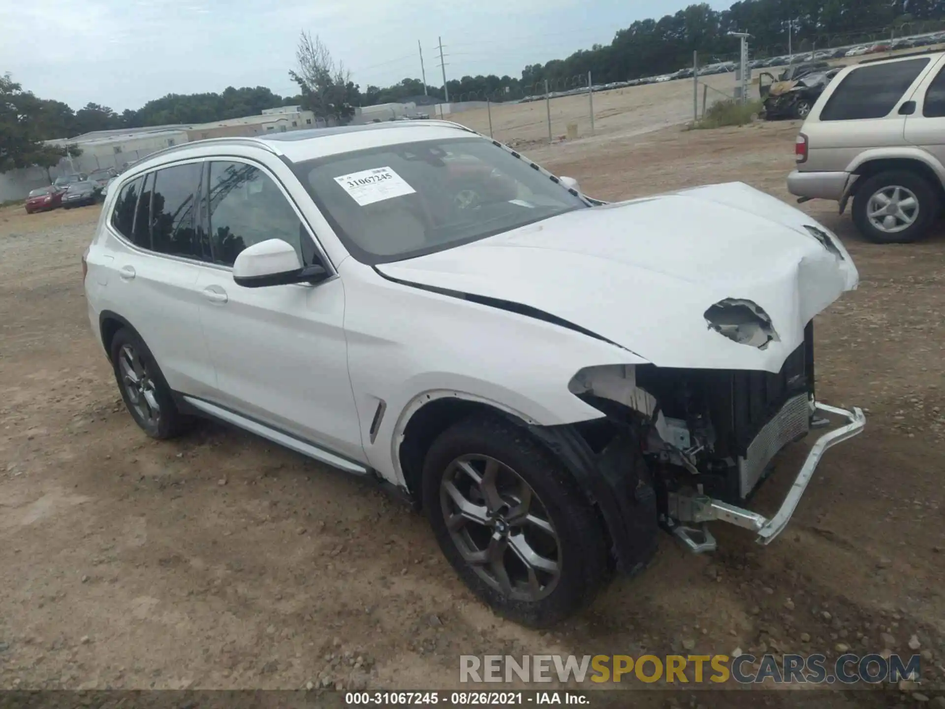 1 Photograph of a damaged car 5UXTY3C03L9C98628 BMW X3 2020