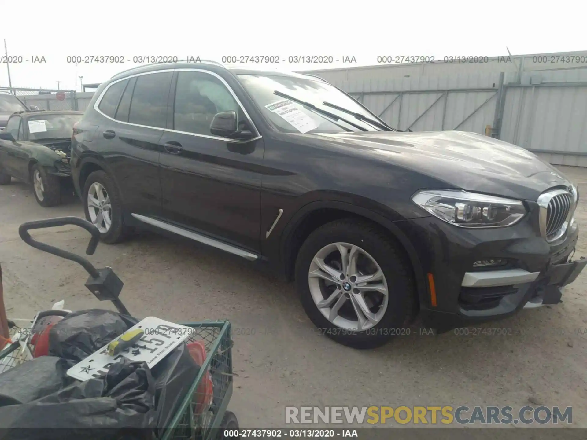 1 Photograph of a damaged car 5UXTY3C03LLE55092 BMW X3 2020