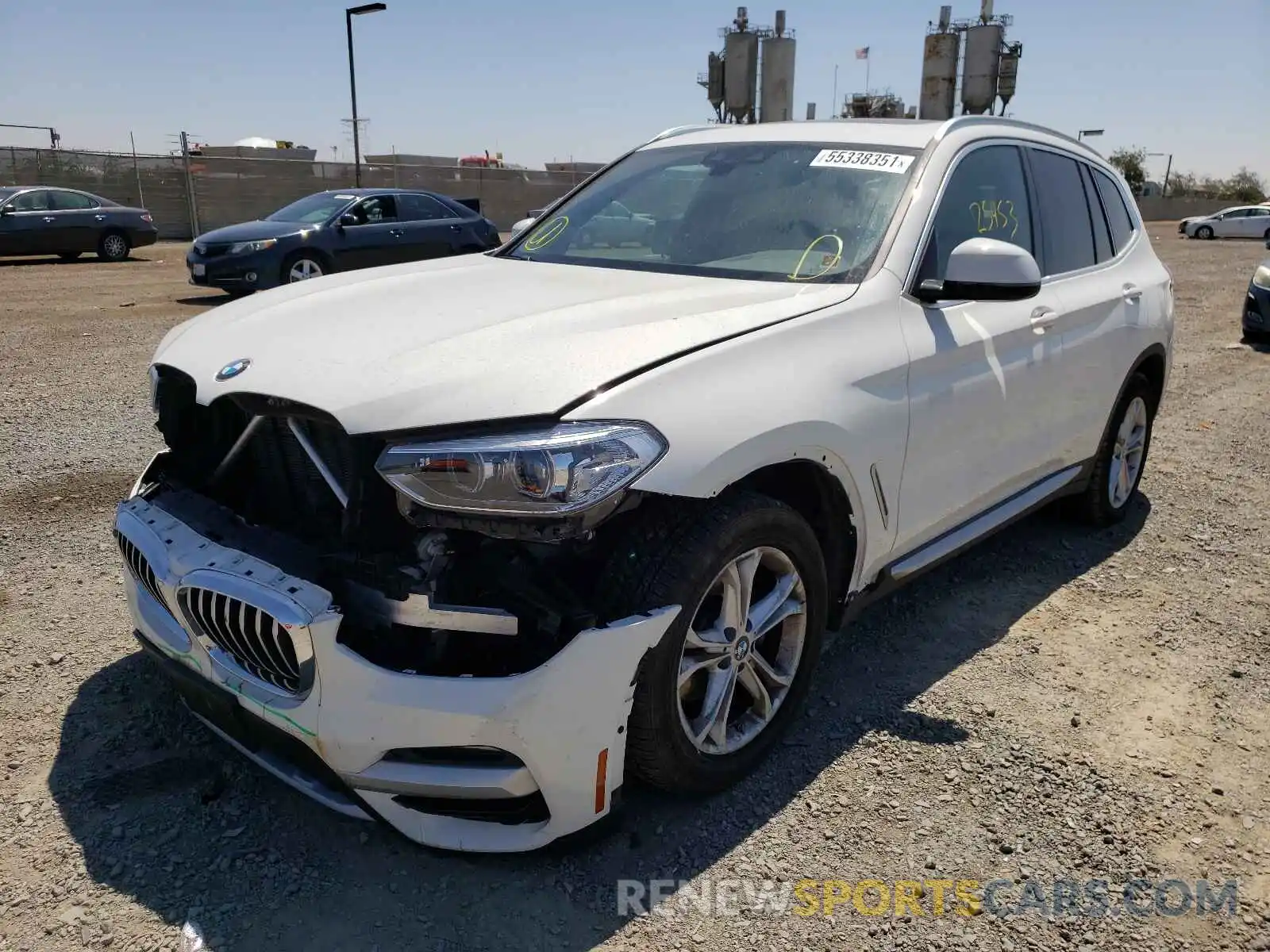 2 Photograph of a damaged car 5UXTY3C03LLU70351 BMW X3 2020