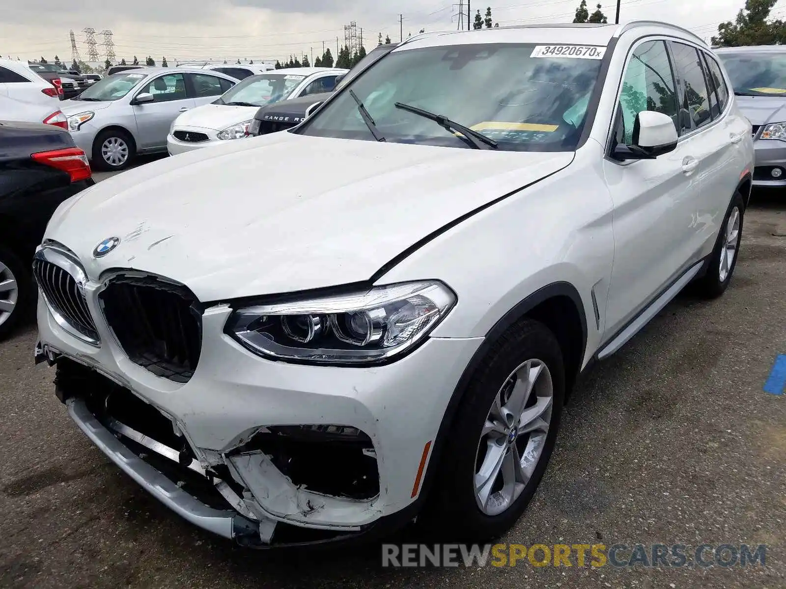 2 Фотография поврежденного автомобиля 5UXTY3C03LLU71547 BMW X3 2020