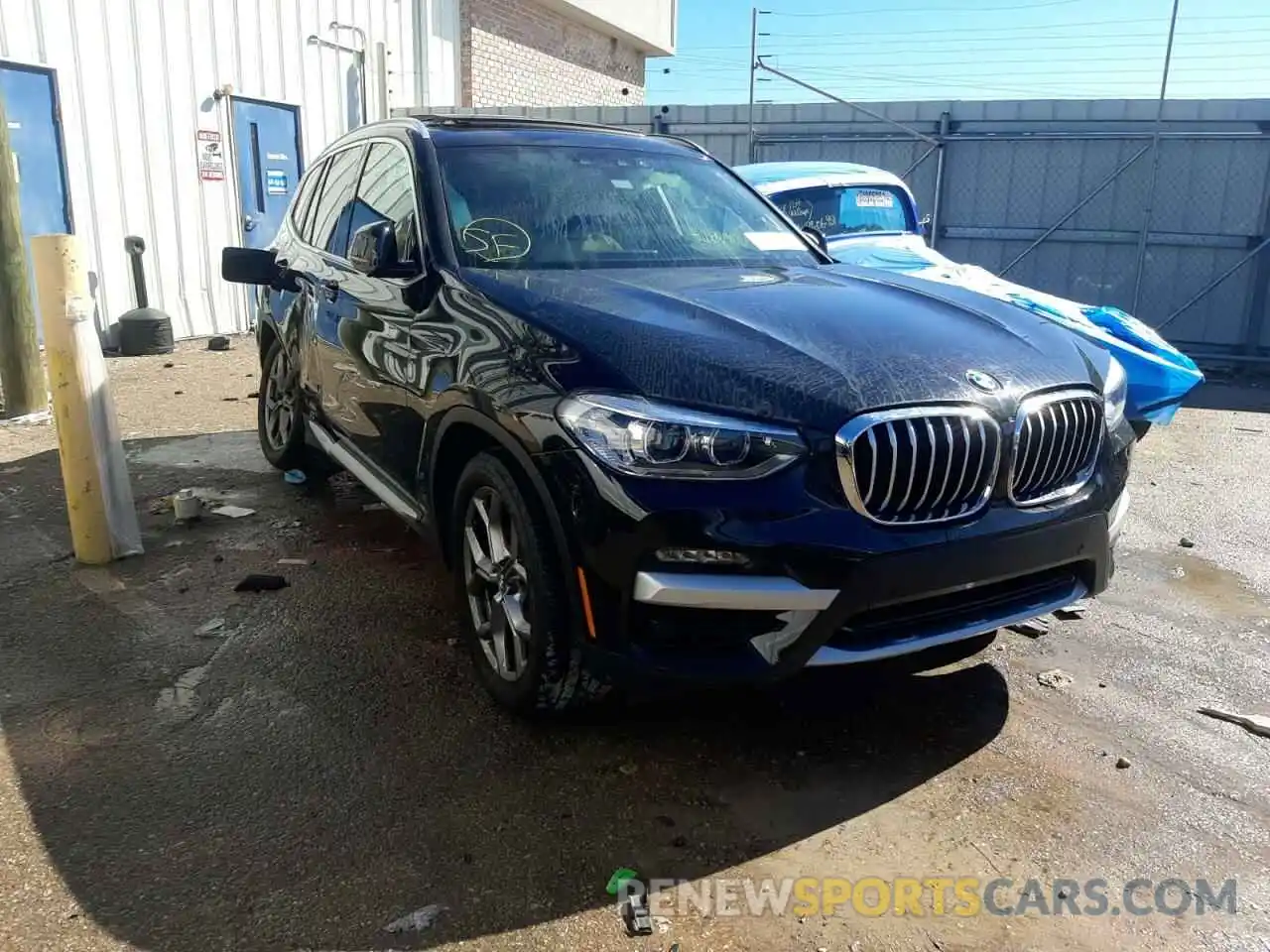 1 Photograph of a damaged car 5UXTY3C04L9B44106 BMW X3 2020