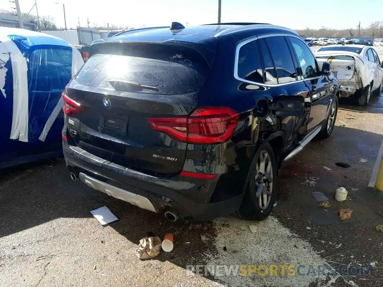 4 Фотография поврежденного автомобиля 5UXTY3C04L9B44106 BMW X3 2020