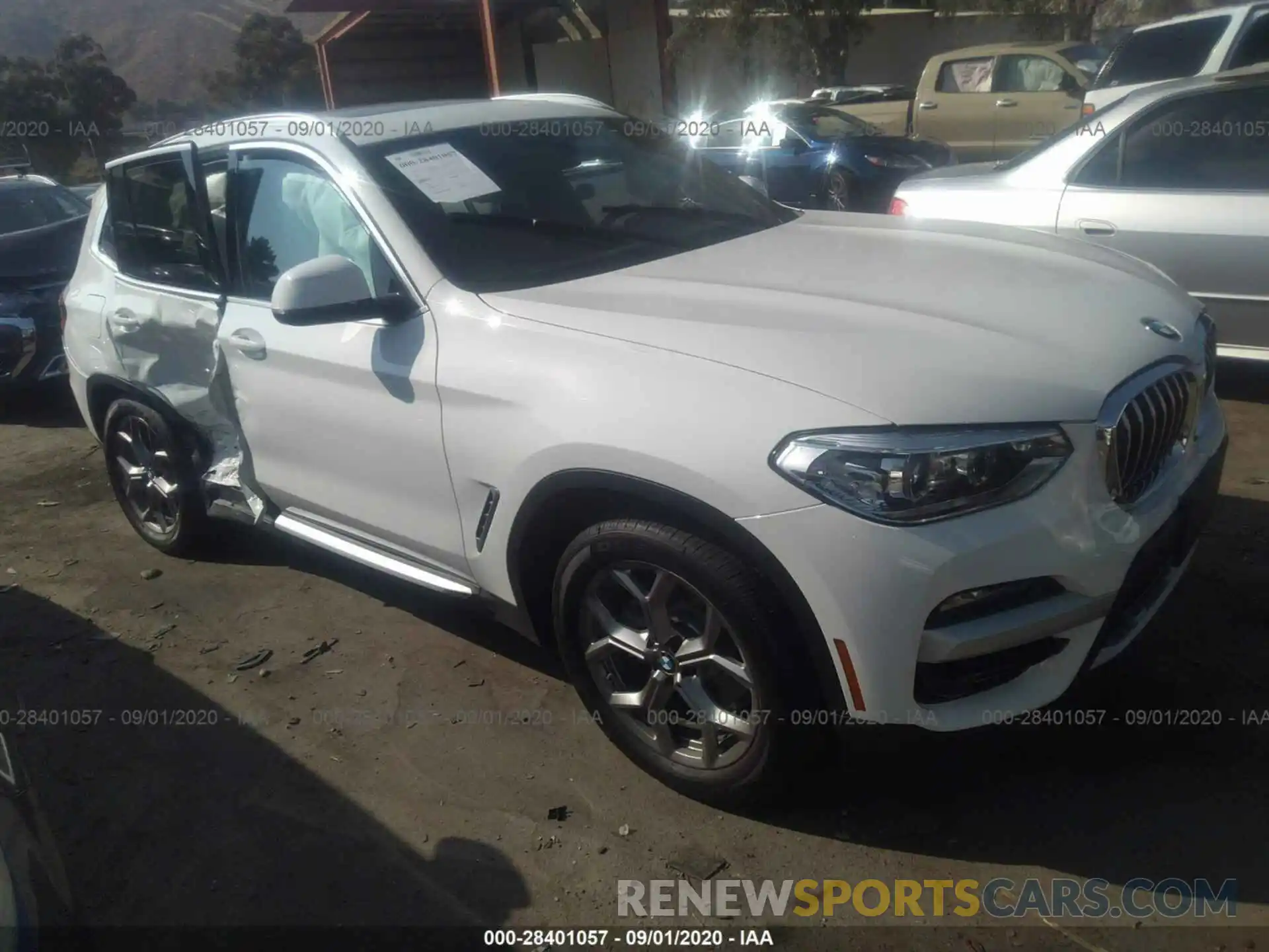 1 Photograph of a damaged car 5UXTY3C04L9B46390 BMW X3 2020