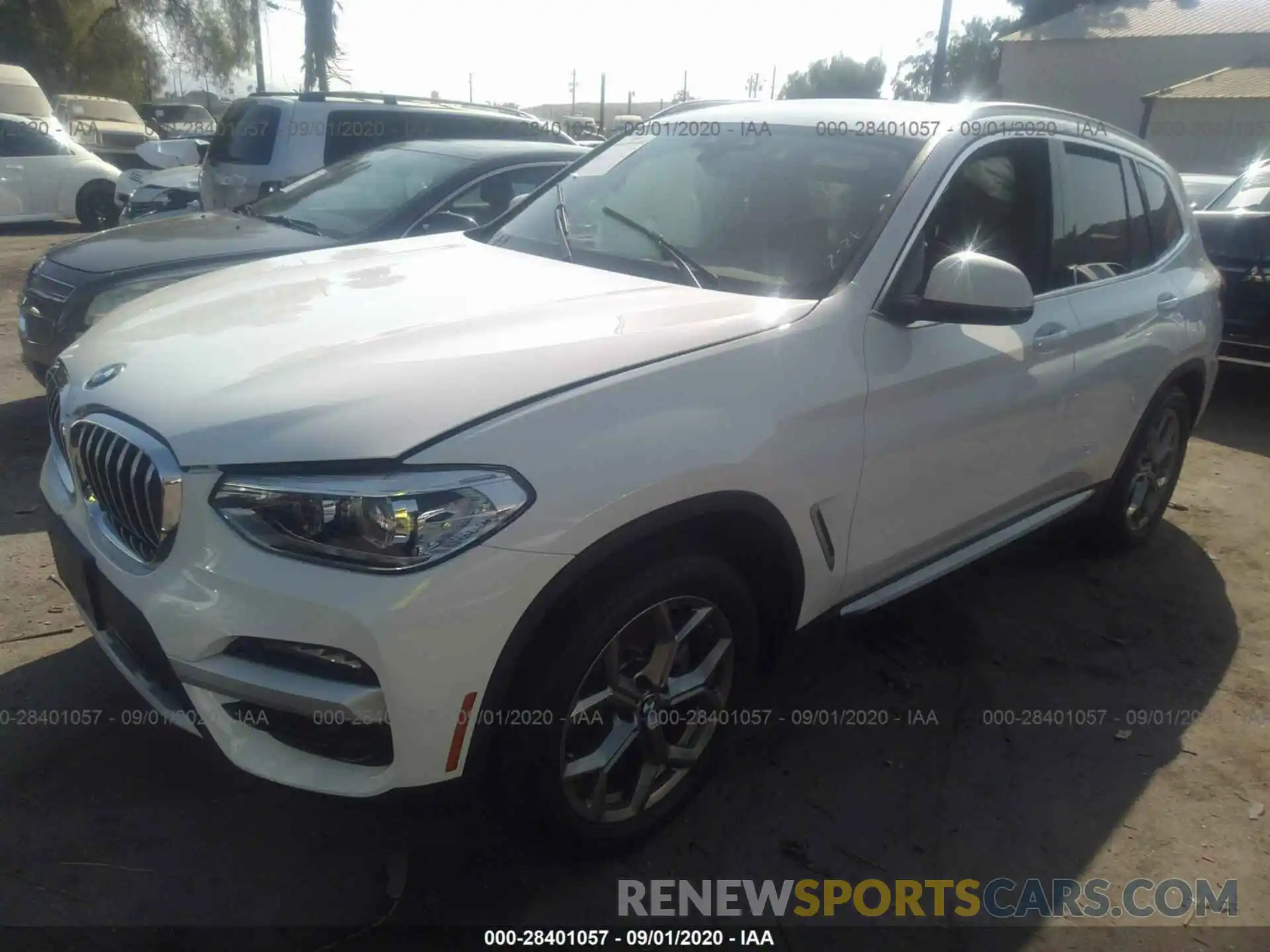 2 Photograph of a damaged car 5UXTY3C04L9B46390 BMW X3 2020