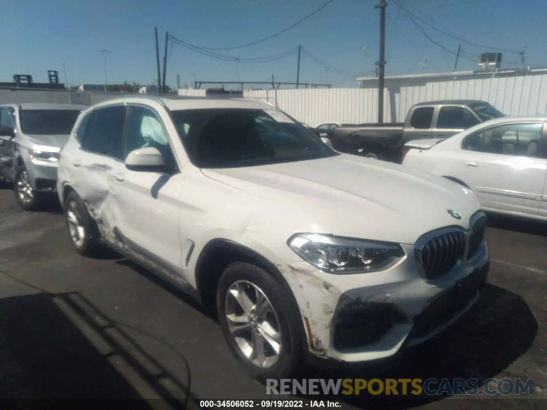 1 Photograph of a damaged car 5UXTY3C04L9B53792 BMW X3 2020