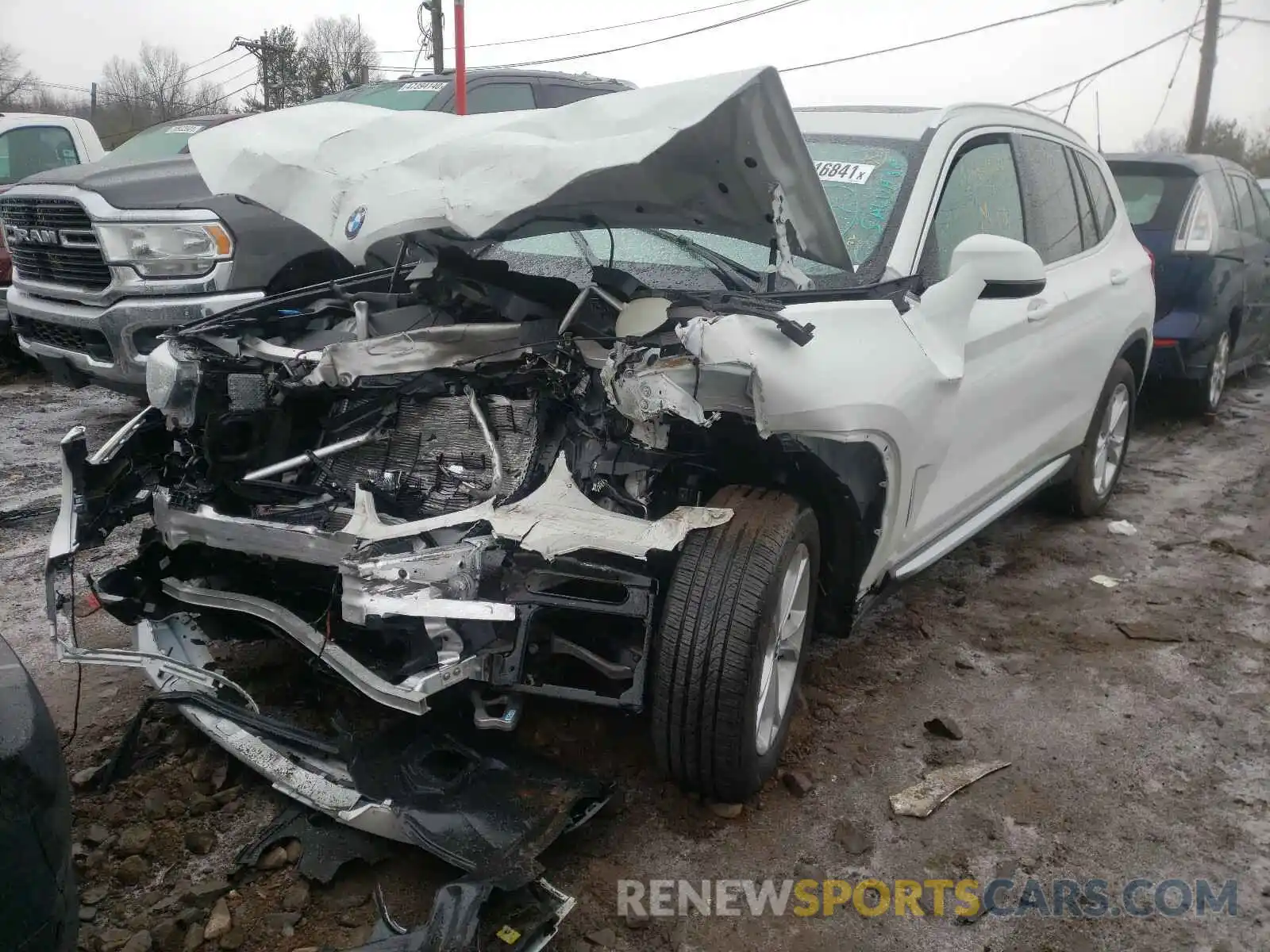 2 Фотография поврежденного автомобиля 5UXTY3C04L9B96853 BMW X3 2020