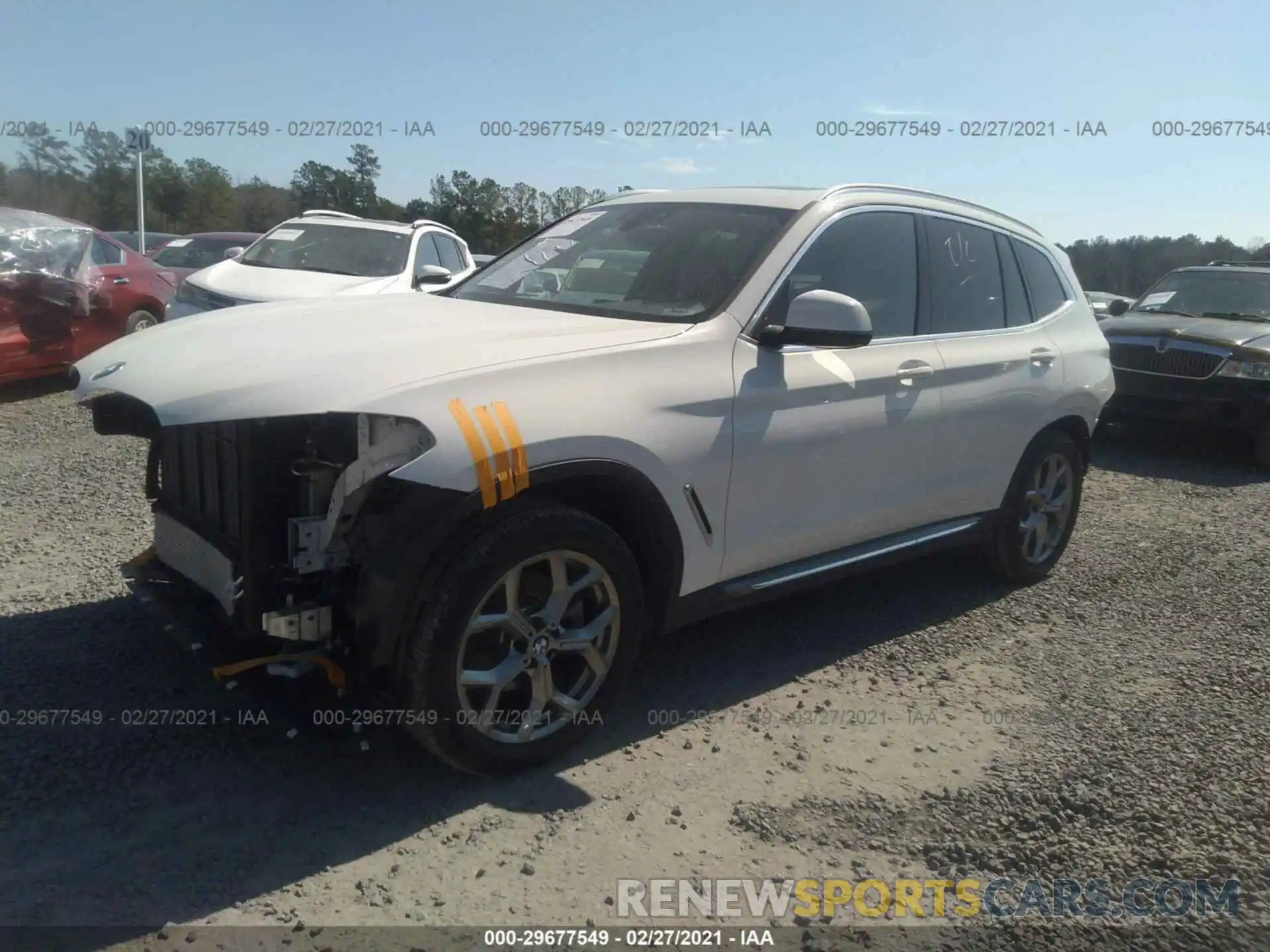 2 Фотография поврежденного автомобиля 5UXTY3C04L9C93308 BMW X3 2020