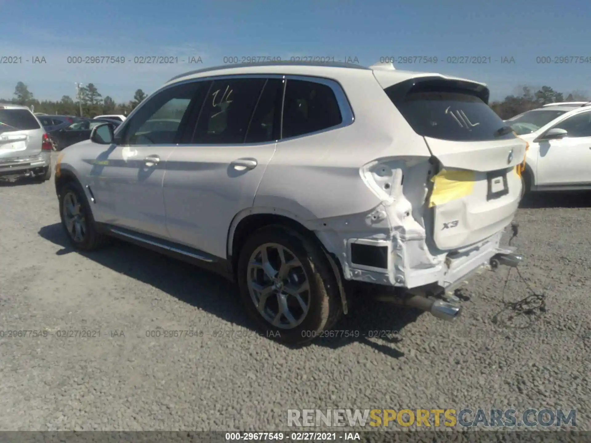 3 Фотография поврежденного автомобиля 5UXTY3C04L9C93308 BMW X3 2020