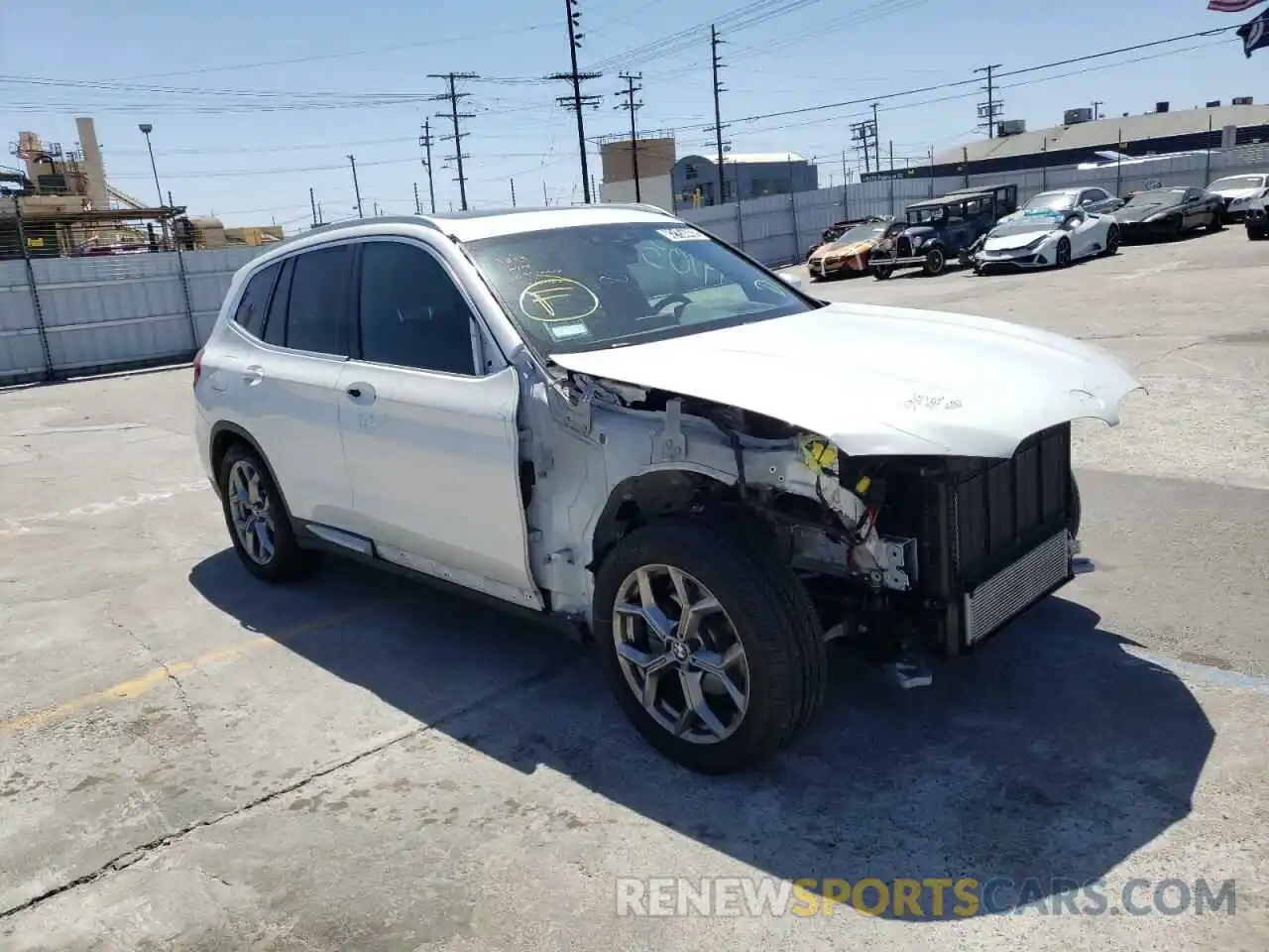 1 Photograph of a damaged car 5UXTY3C04L9C96905 BMW X3 2020