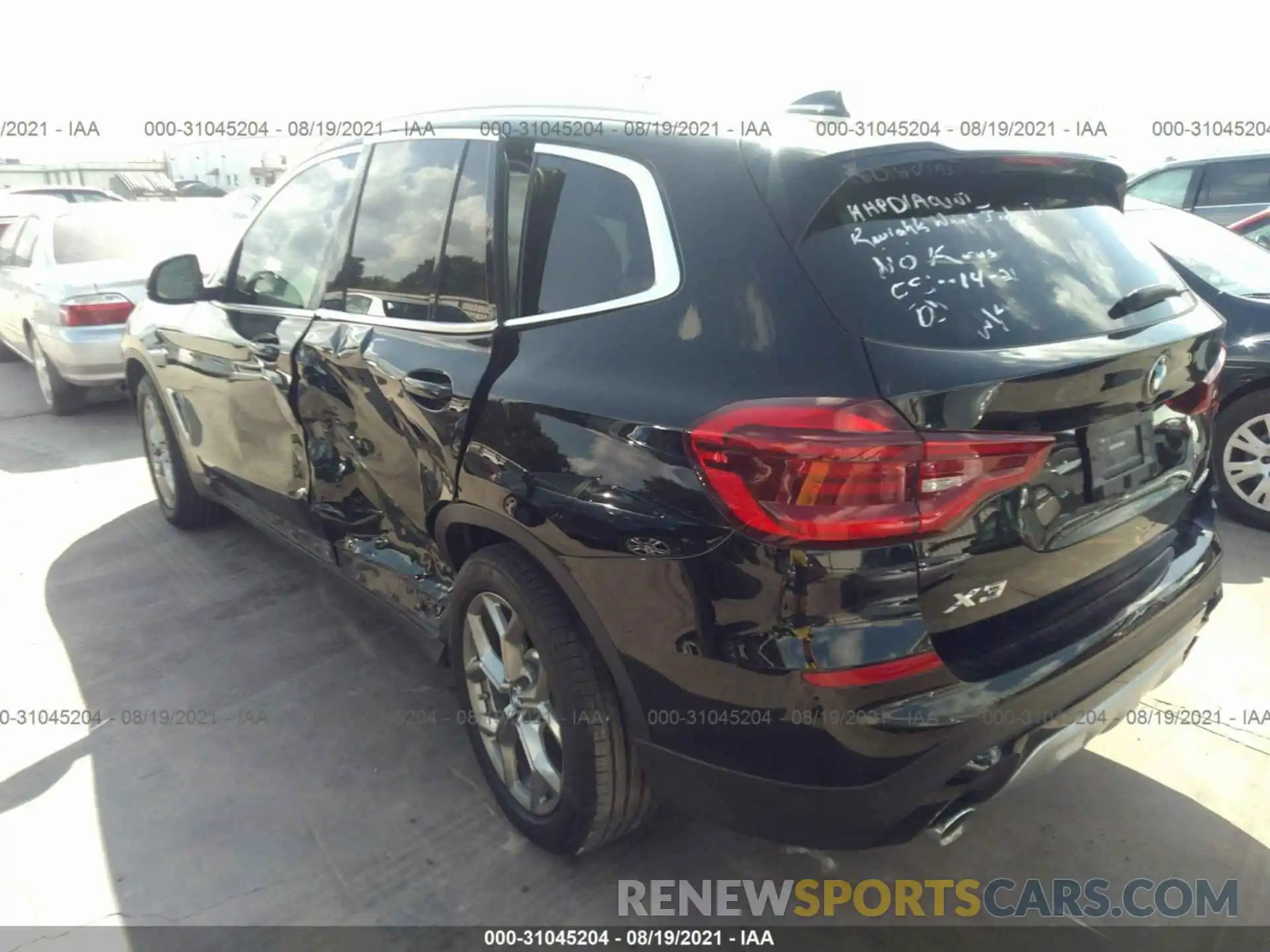 3 Photograph of a damaged car 5UXTY3C04L9D28140 BMW X3 2020