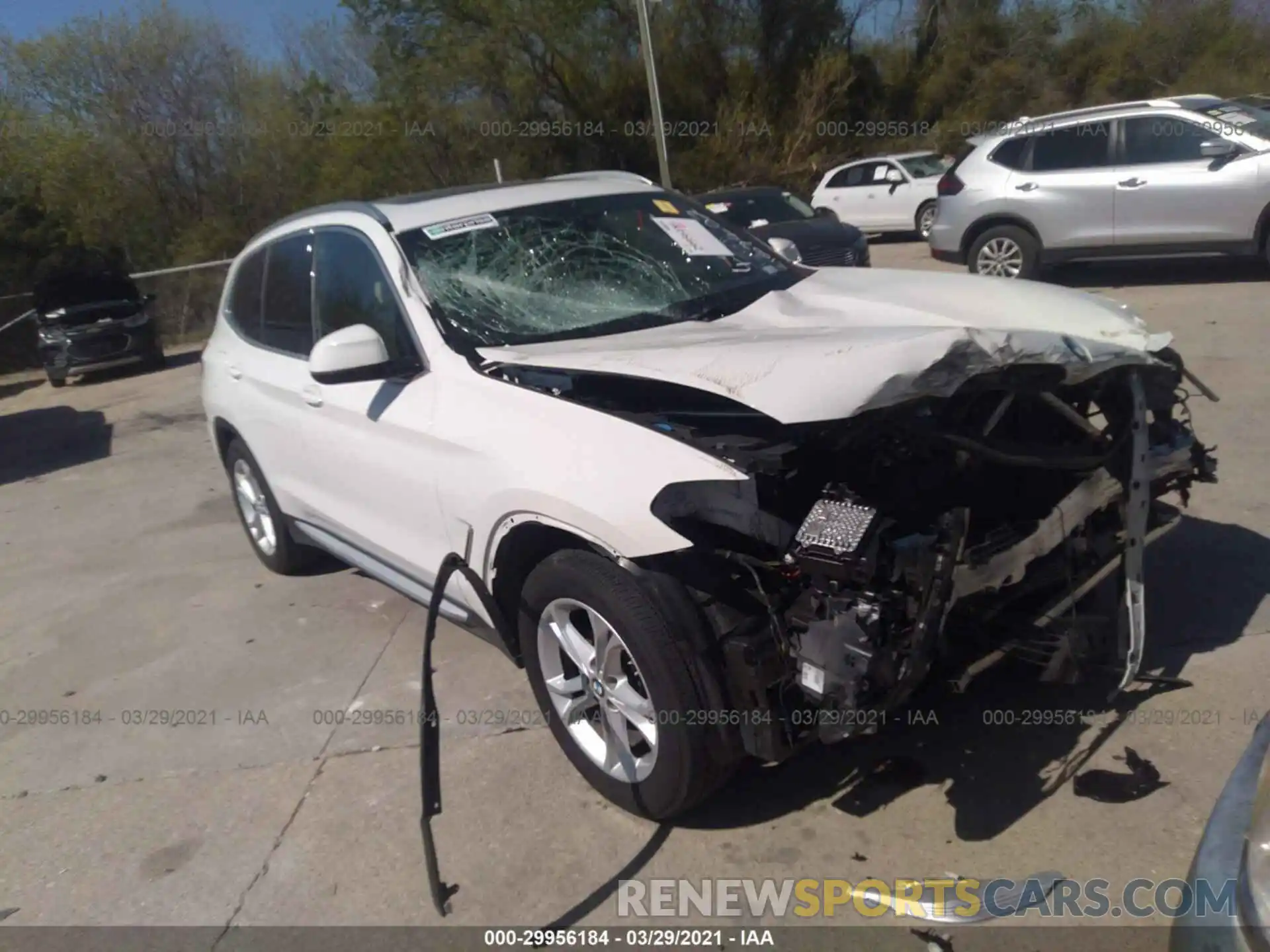 1 Photograph of a damaged car 5UXTY3C04LLE55229 BMW X3 2020