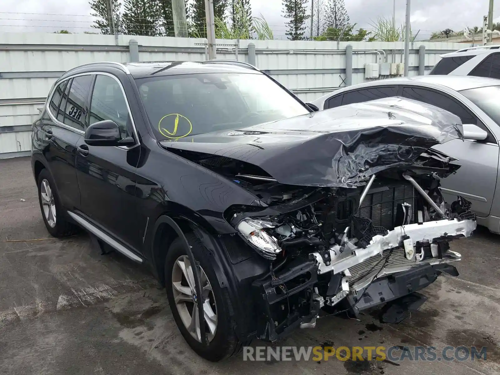 1 Photograph of a damaged car 5UXTY3C05L9B48620 BMW X3 2020