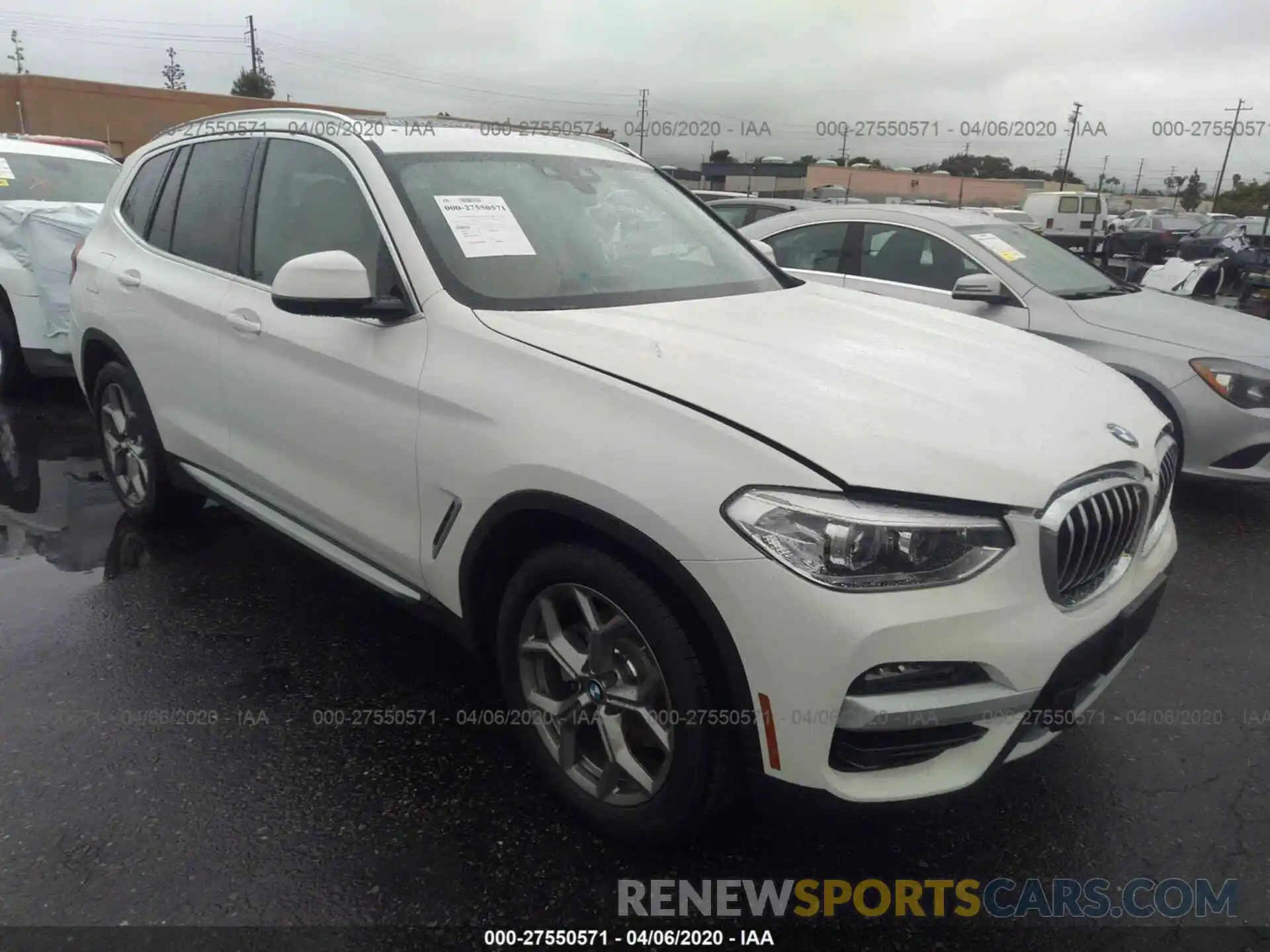 1 Photograph of a damaged car 5UXTY3C05L9C33733 BMW X3 2020