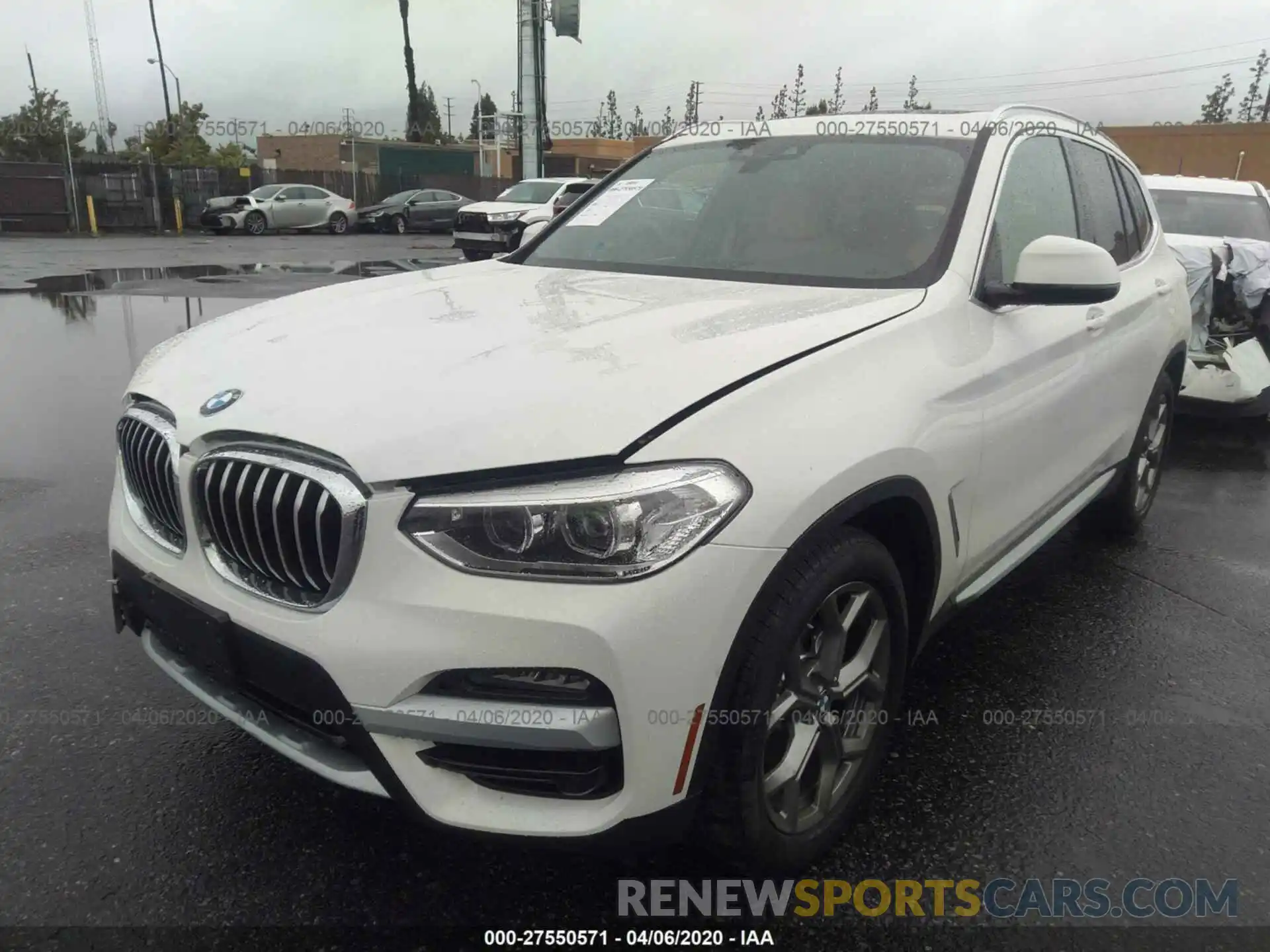 2 Photograph of a damaged car 5UXTY3C05L9C33733 BMW X3 2020