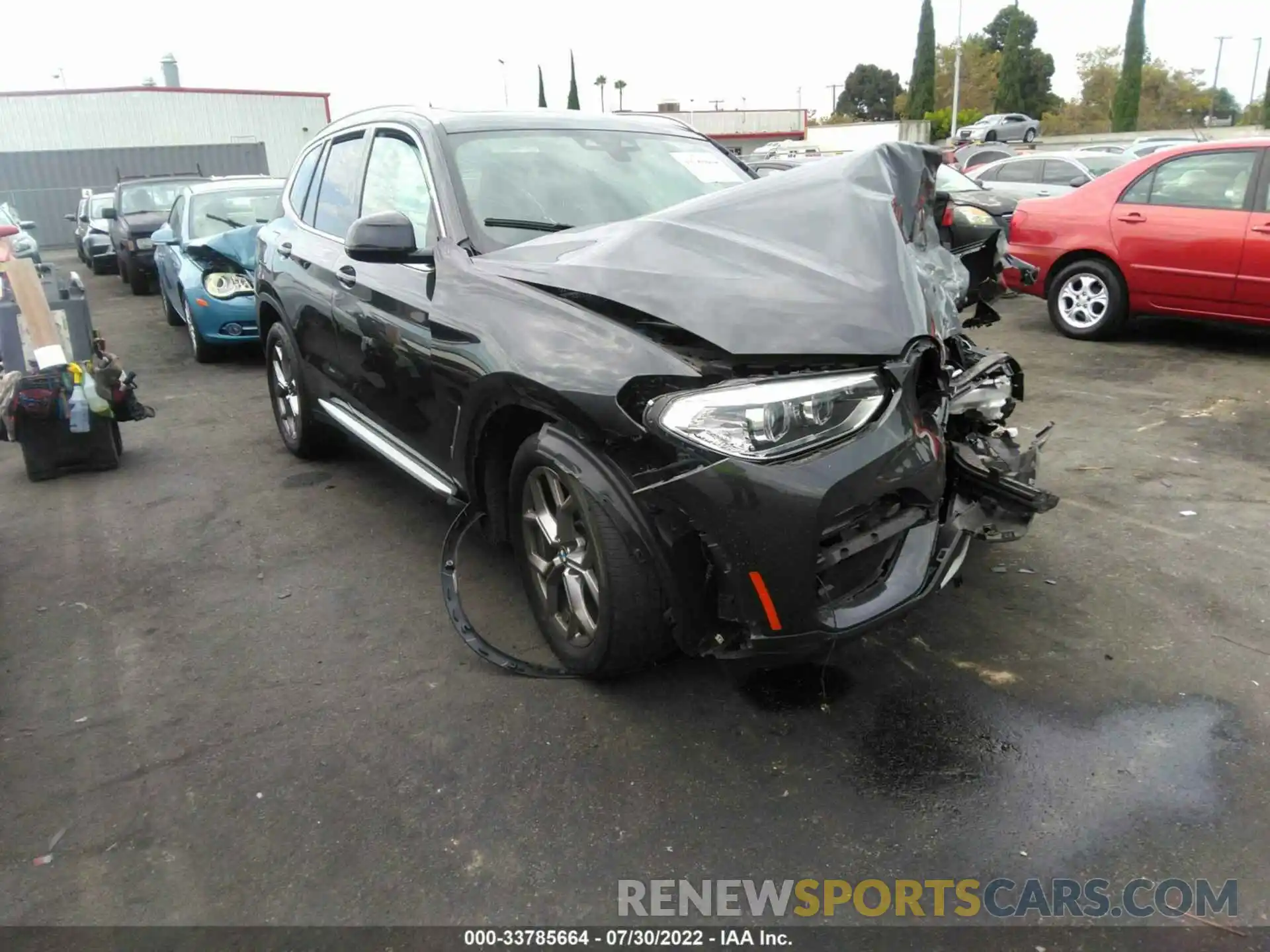 1 Photograph of a damaged car 5UXTY3C05L9C47583 BMW X3 2020